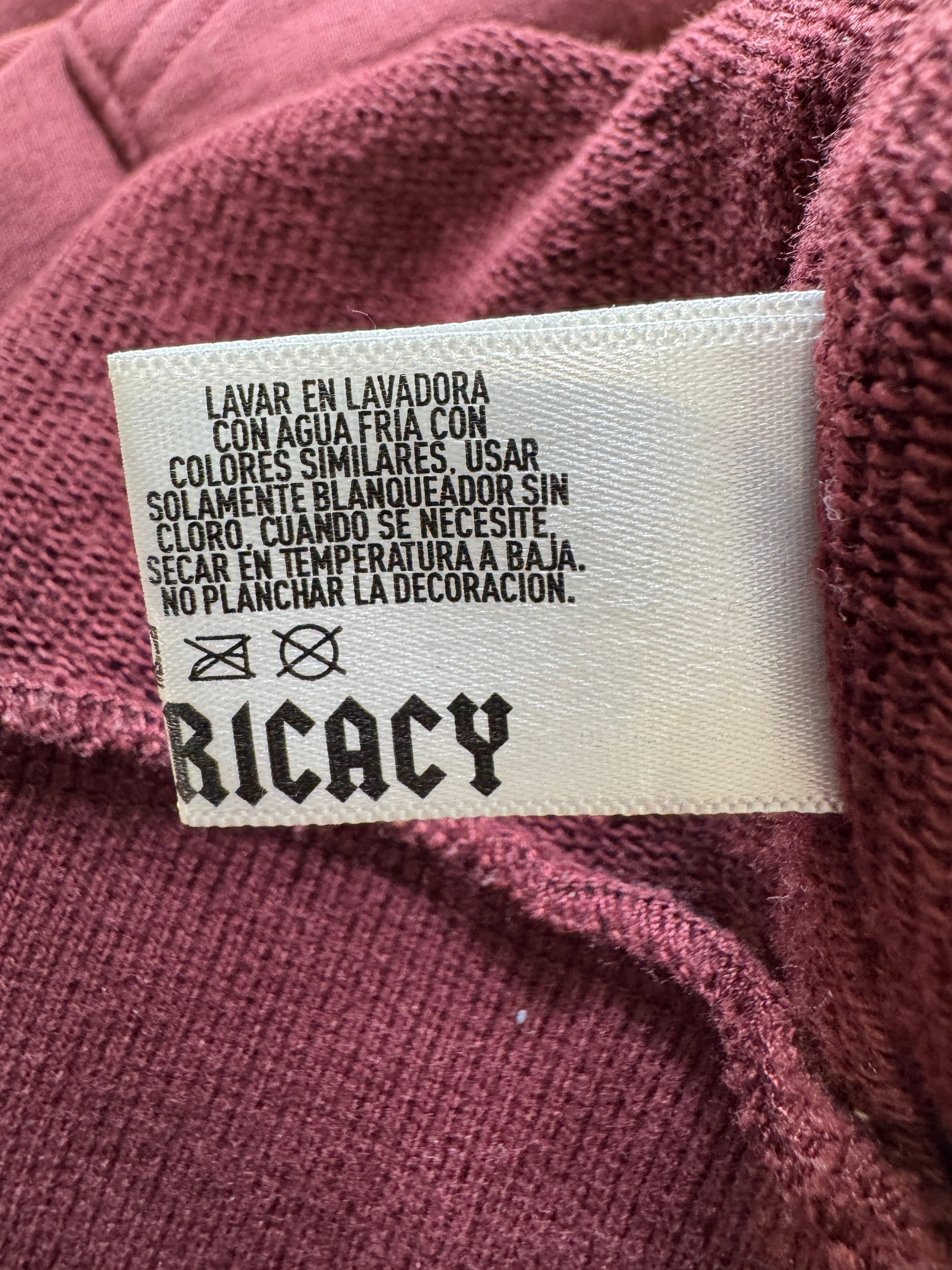 Lost Intricacy Burgundy Zip Up