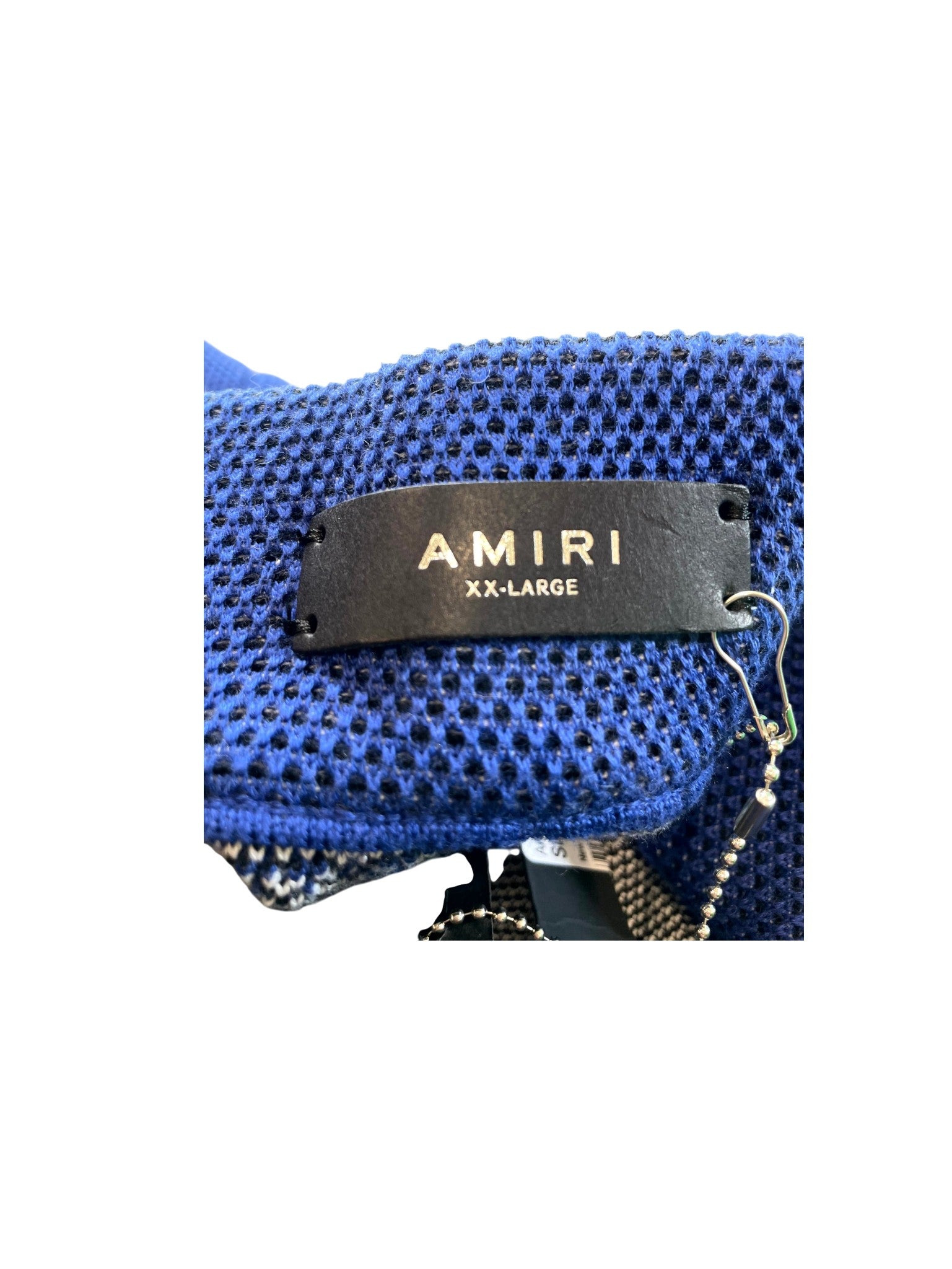 Amiri "MA Knit Paisley" Blue Sweats