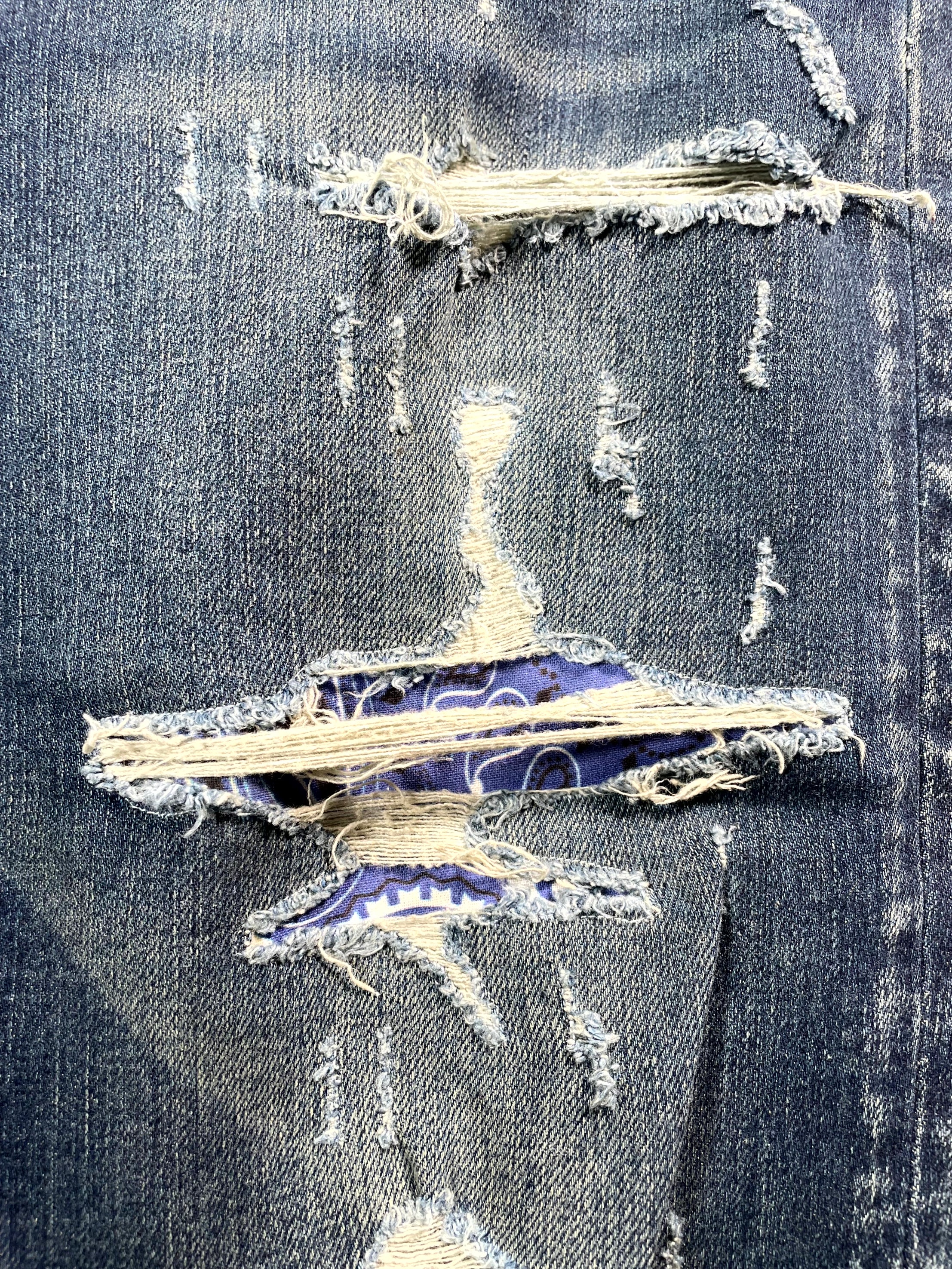 Amiri Old English Dark Wash & Navy Jeans