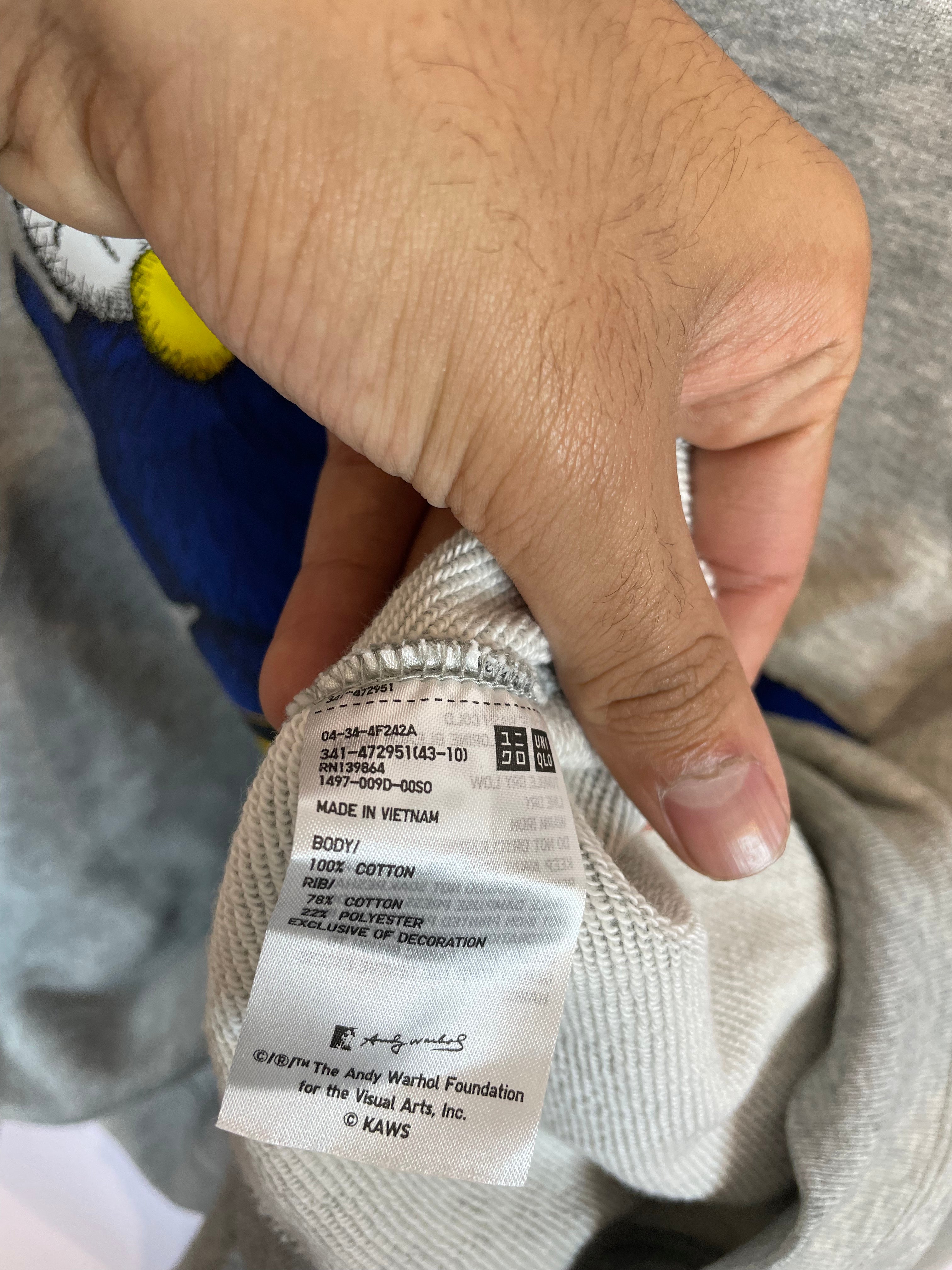 Kaws H&M Warhol Crewneck Grey Used XL