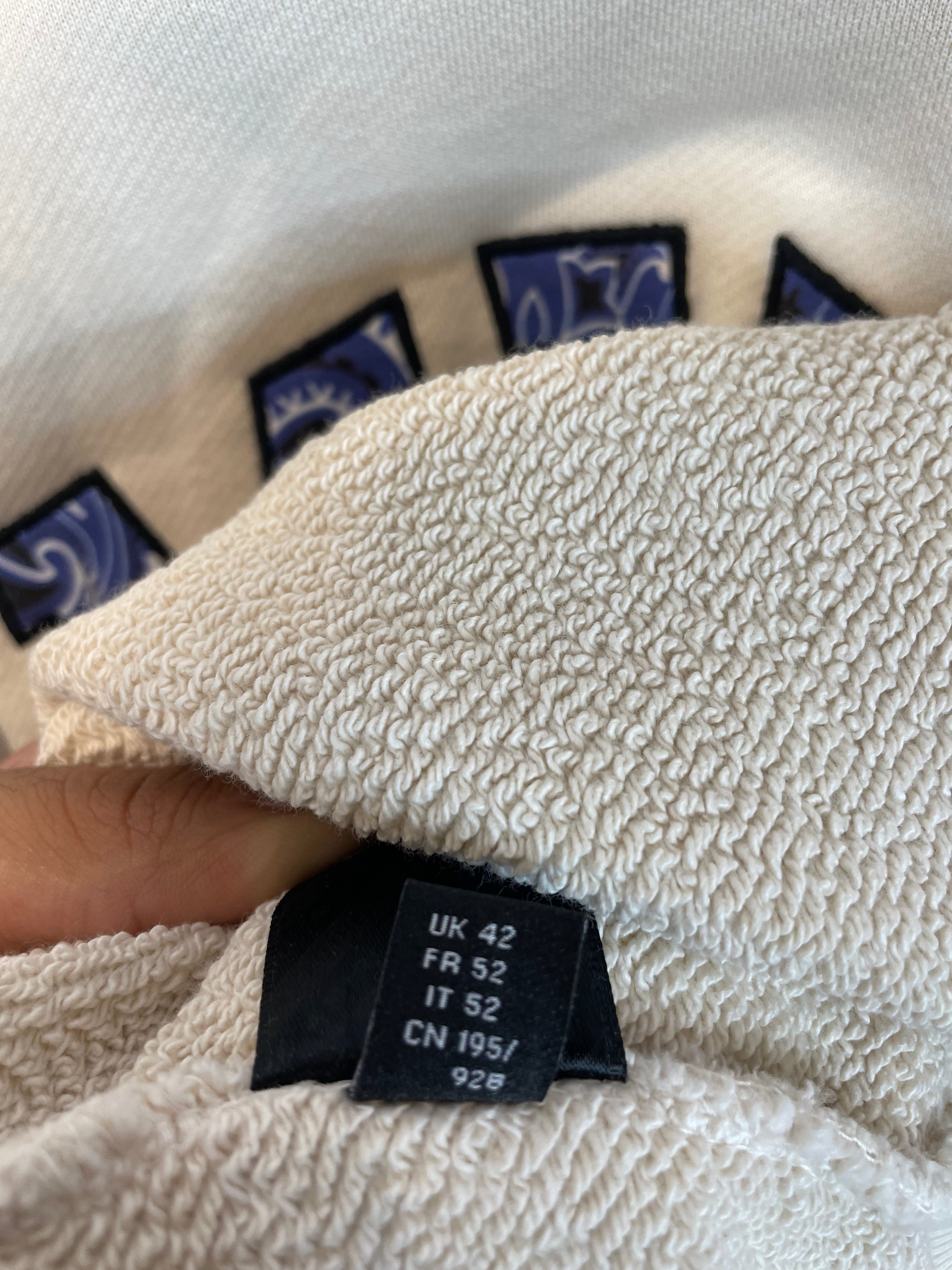 Amiri Crewneck Cream Blue Paisley Used XL