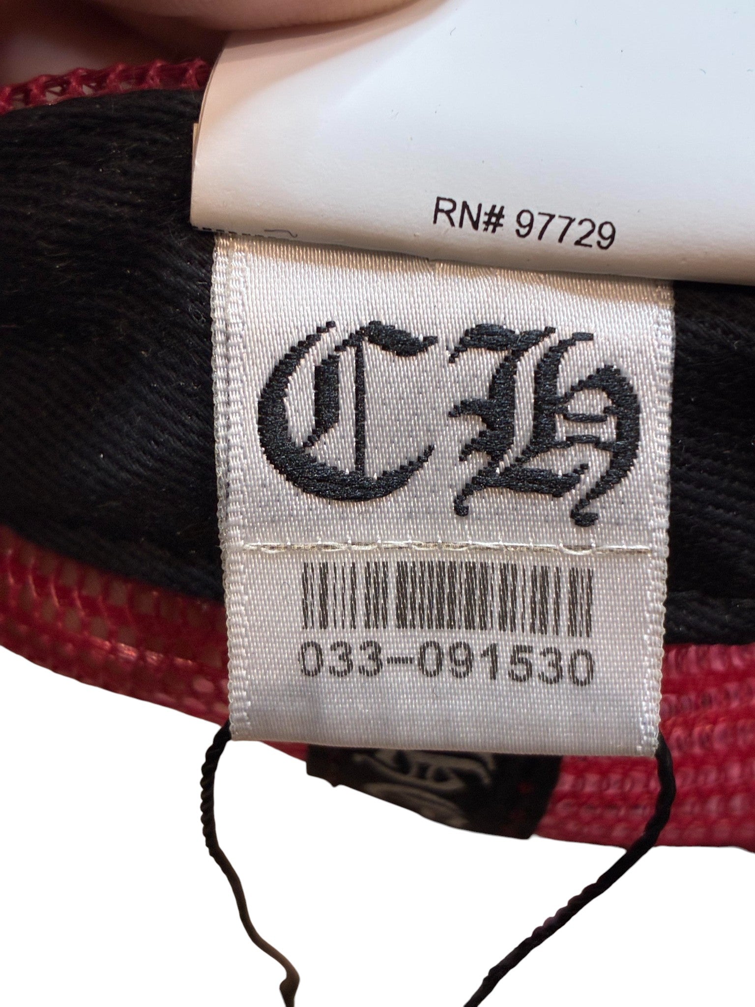 Chrome Hearts Tri Cross Red Trucker Cap