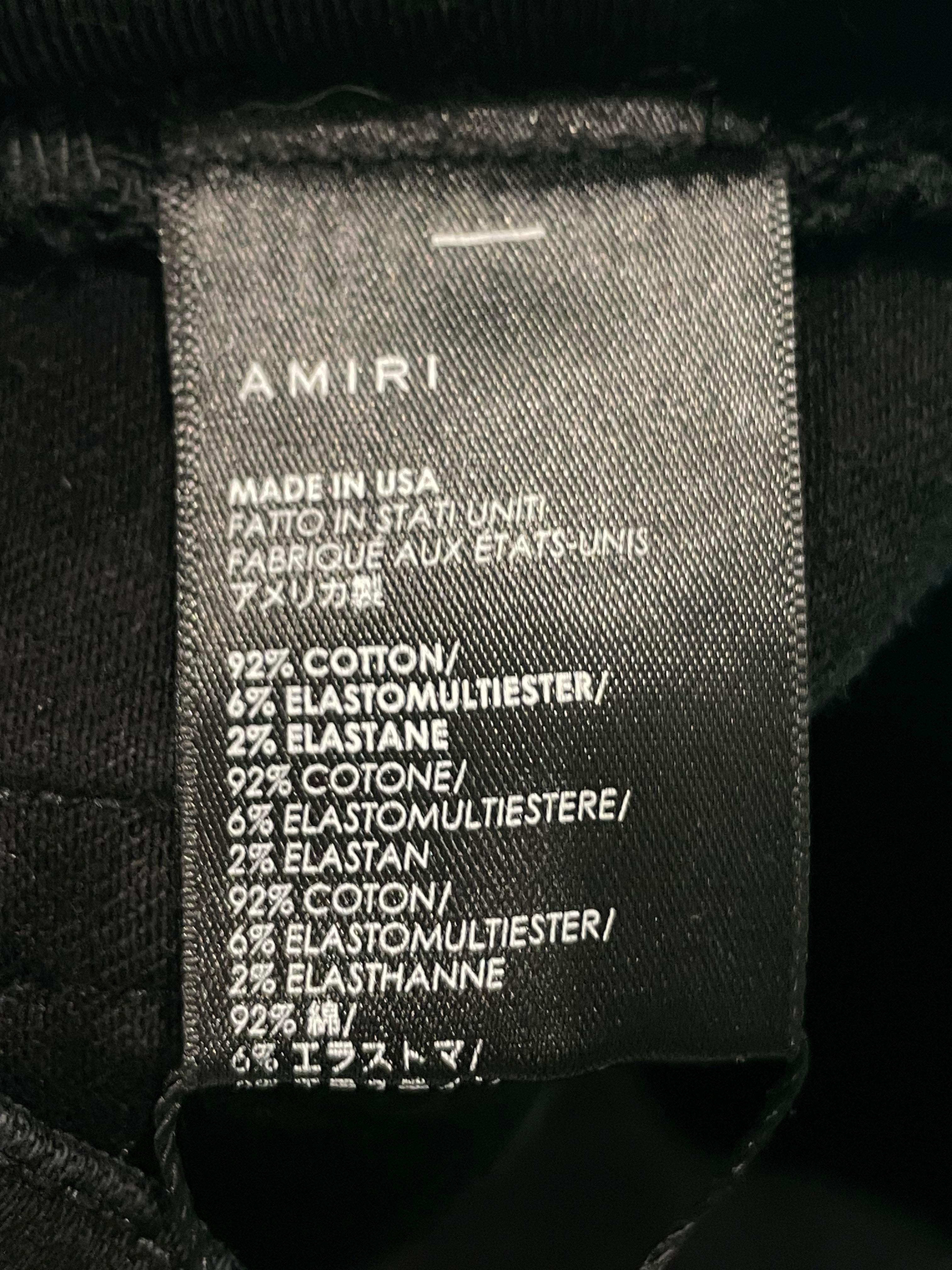 Amiri Stripe Black & White Jeans