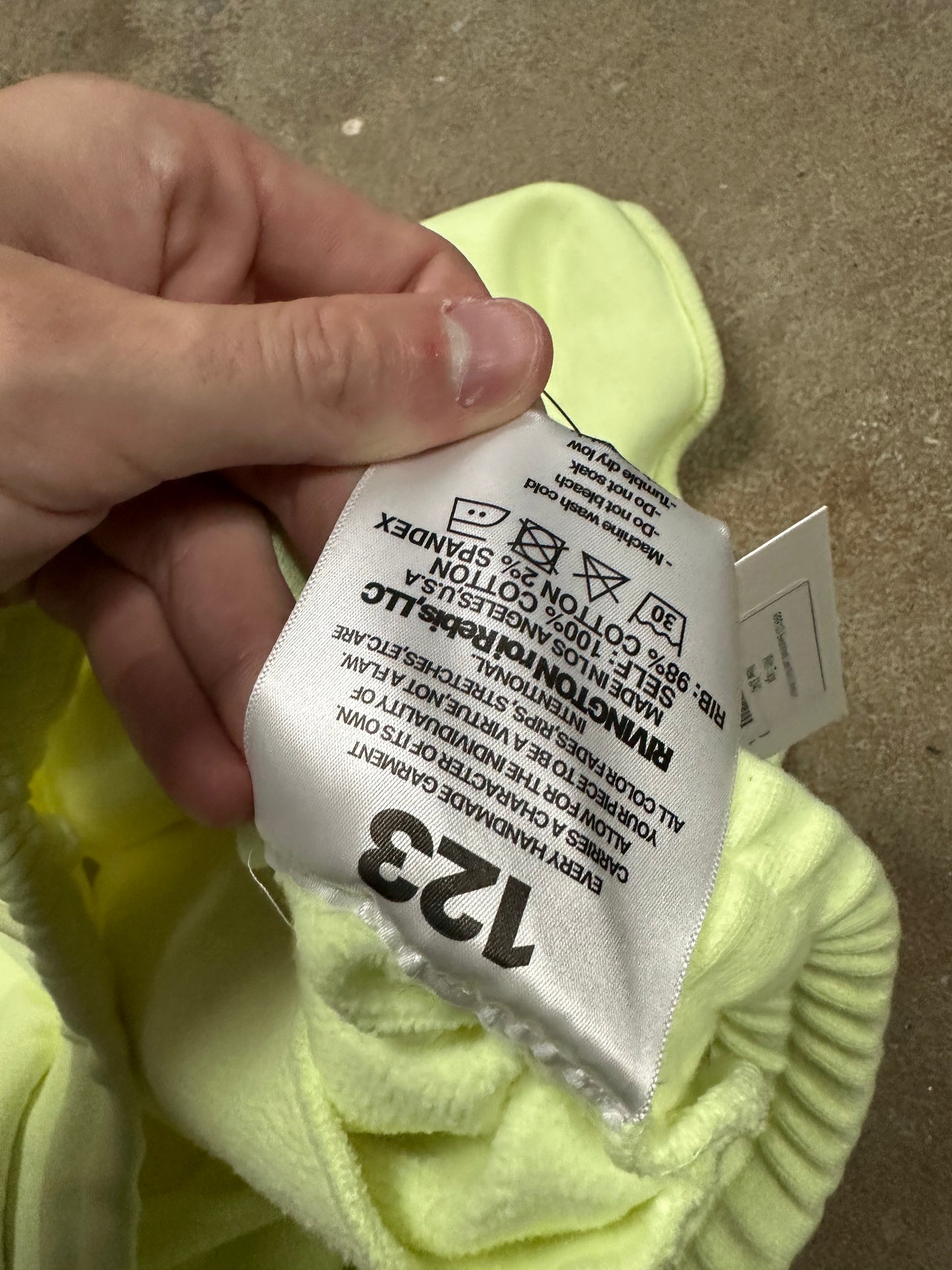 RRR123 Sweatshorts Lime Multi New 2 (Medium) With Tags