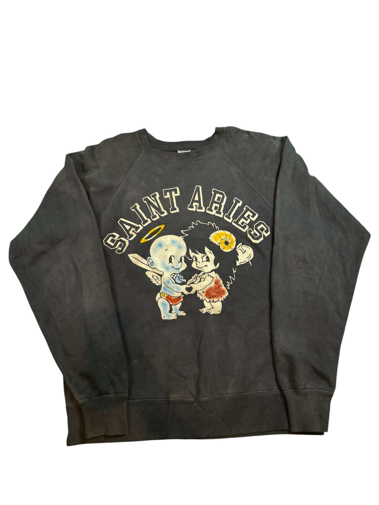 St Mx6 Aries Crewneck Cream Grey