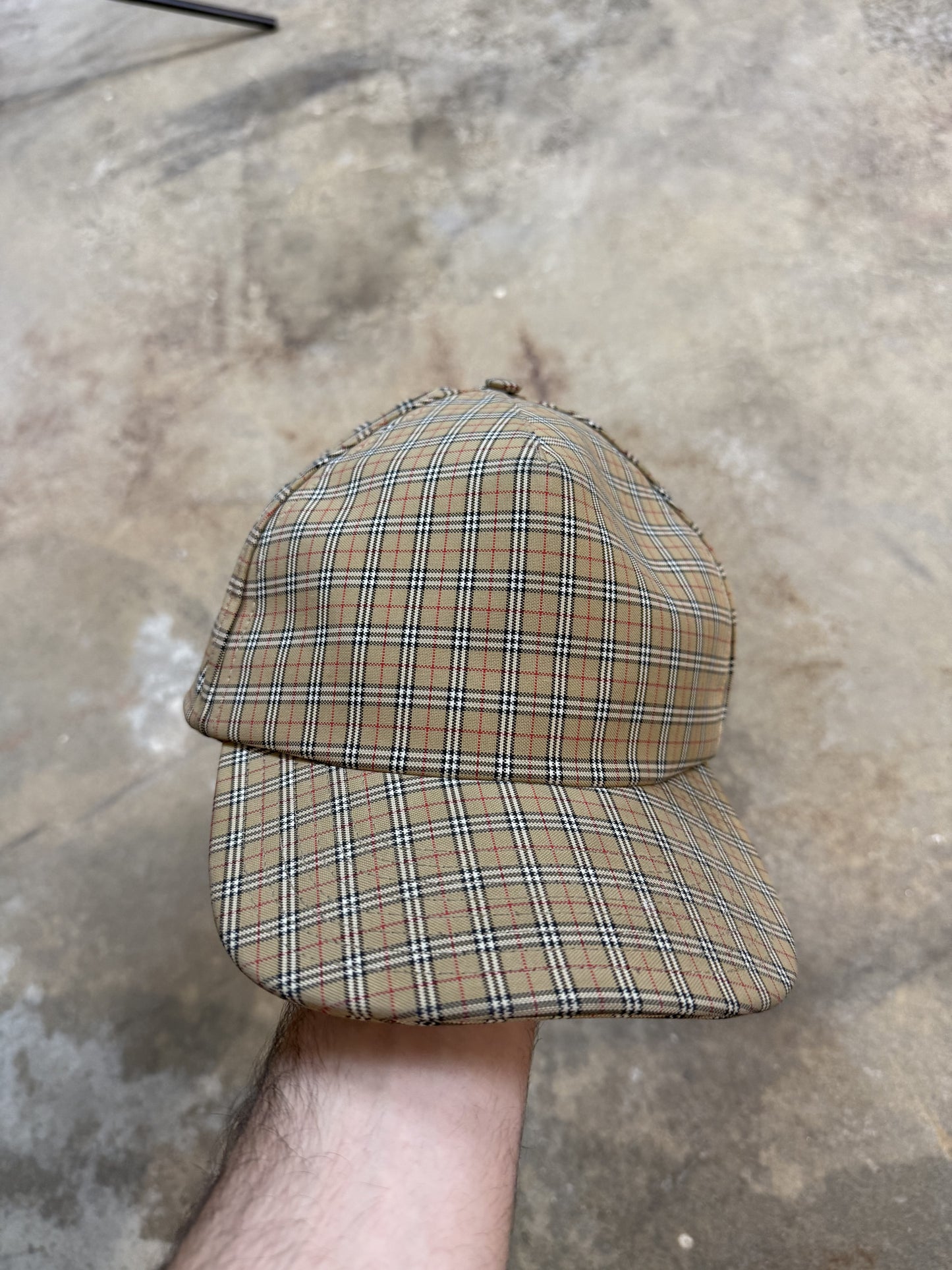 Burberry Monogram Cap Brown Used Large