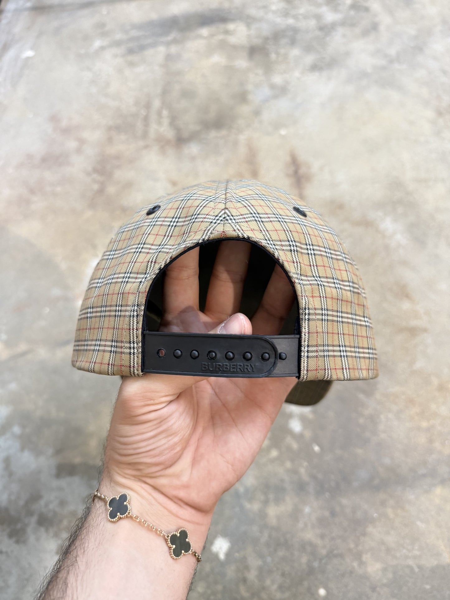 Burberry Monogram Cap Brown Used Large