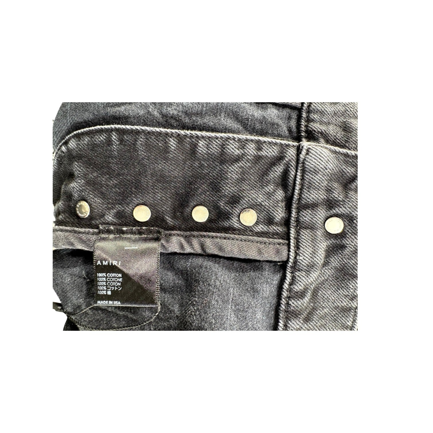 Amiri Cargo Chemist Stars Black Jeans