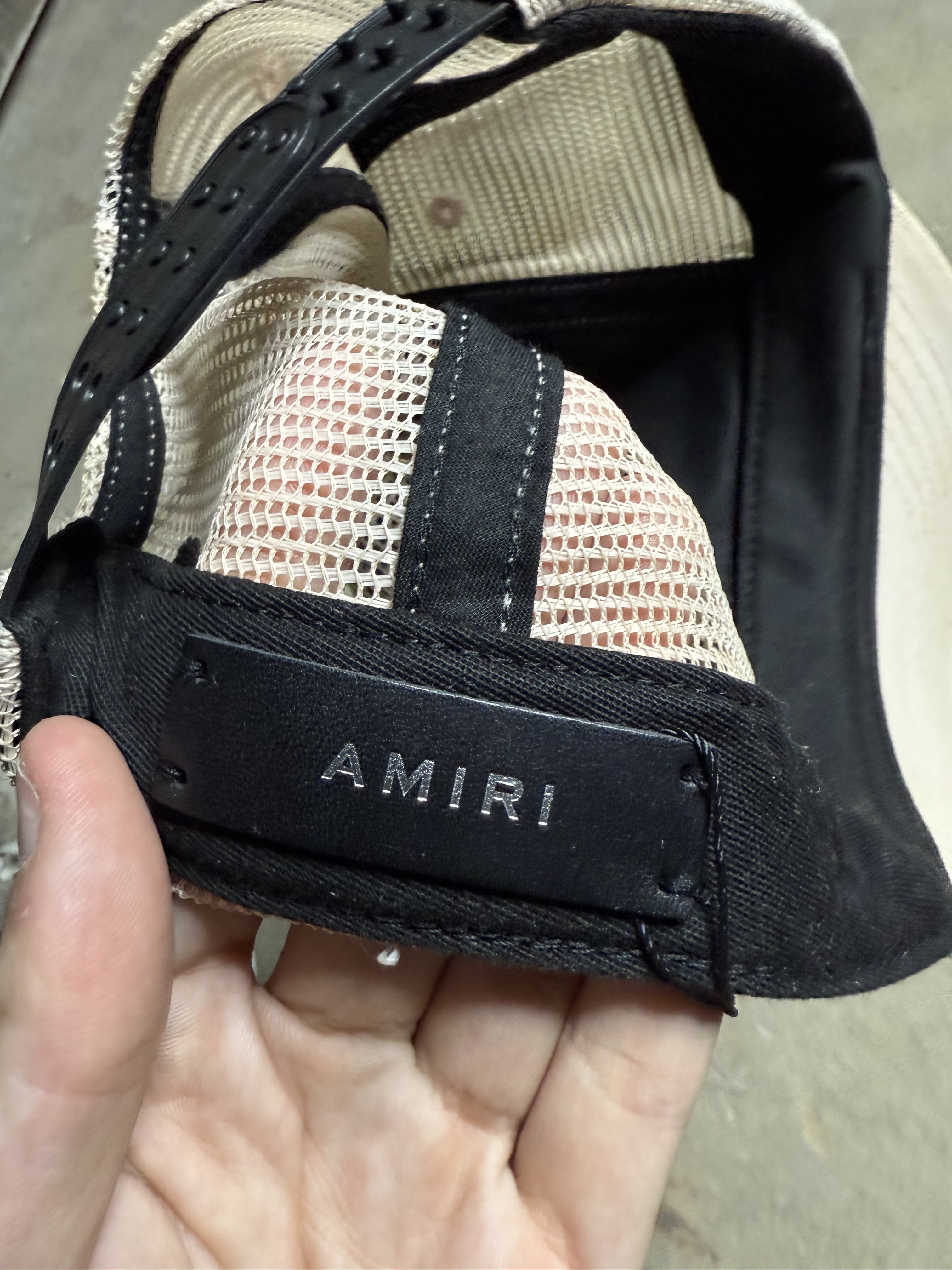 Amiri Core Logo Trucker Pink Black Used OSFM