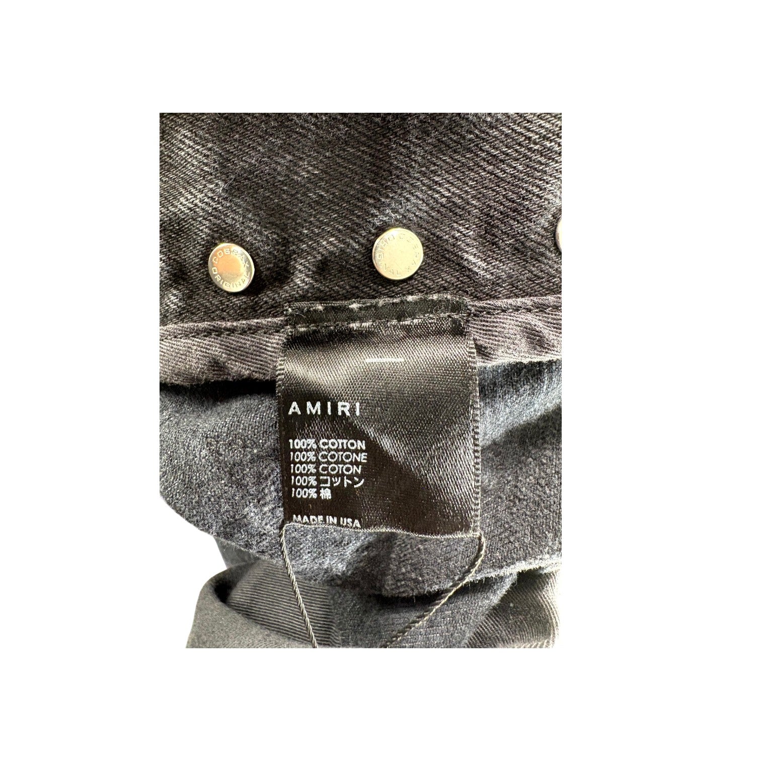 Amiri Cargo Chemist Stars Black Jeans