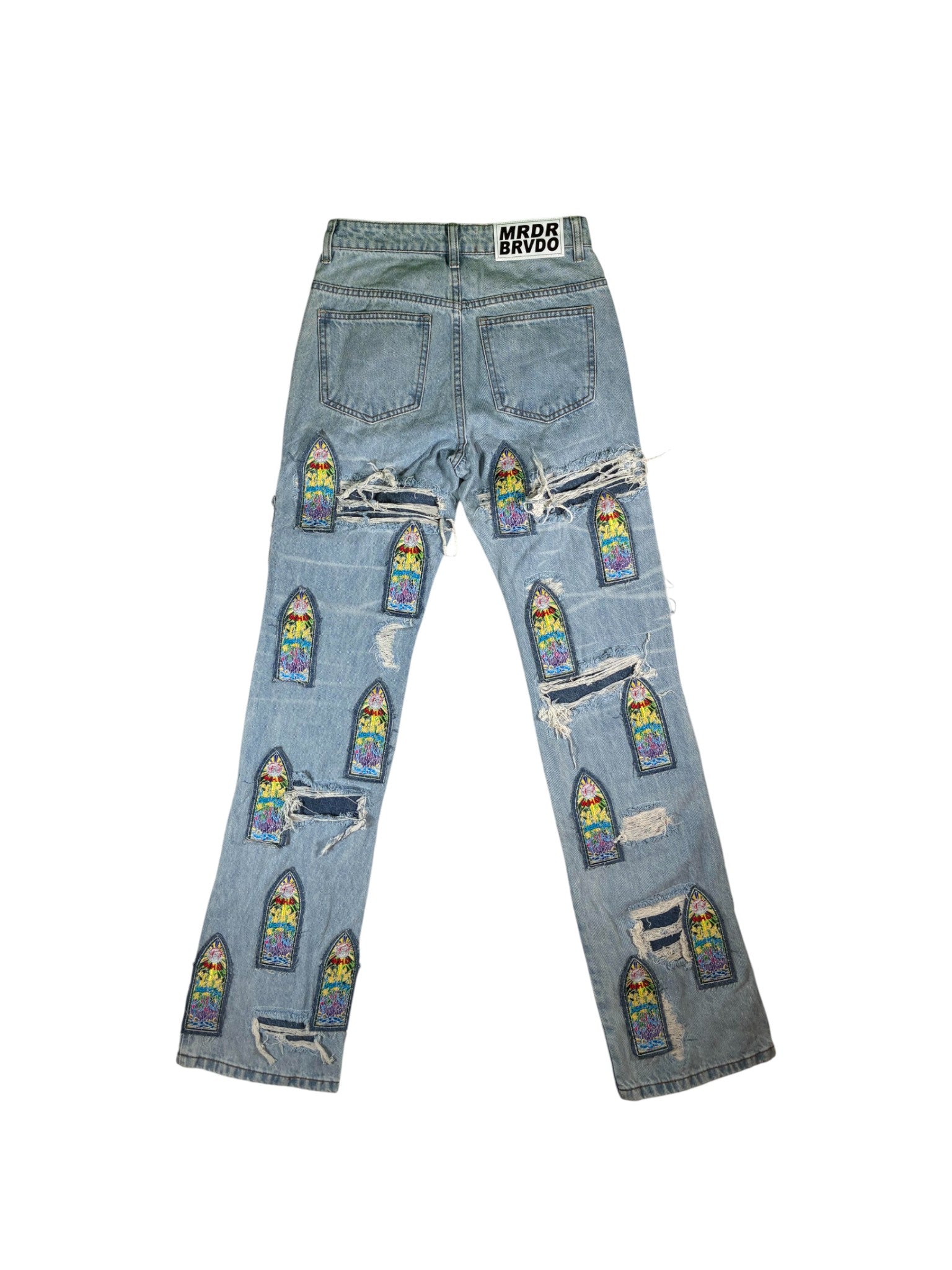 Amiri Ripped Thrasher Jeans