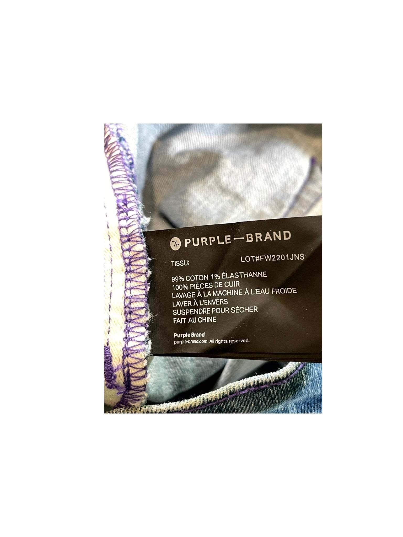 Purple Brand Bleach Wash Jeans