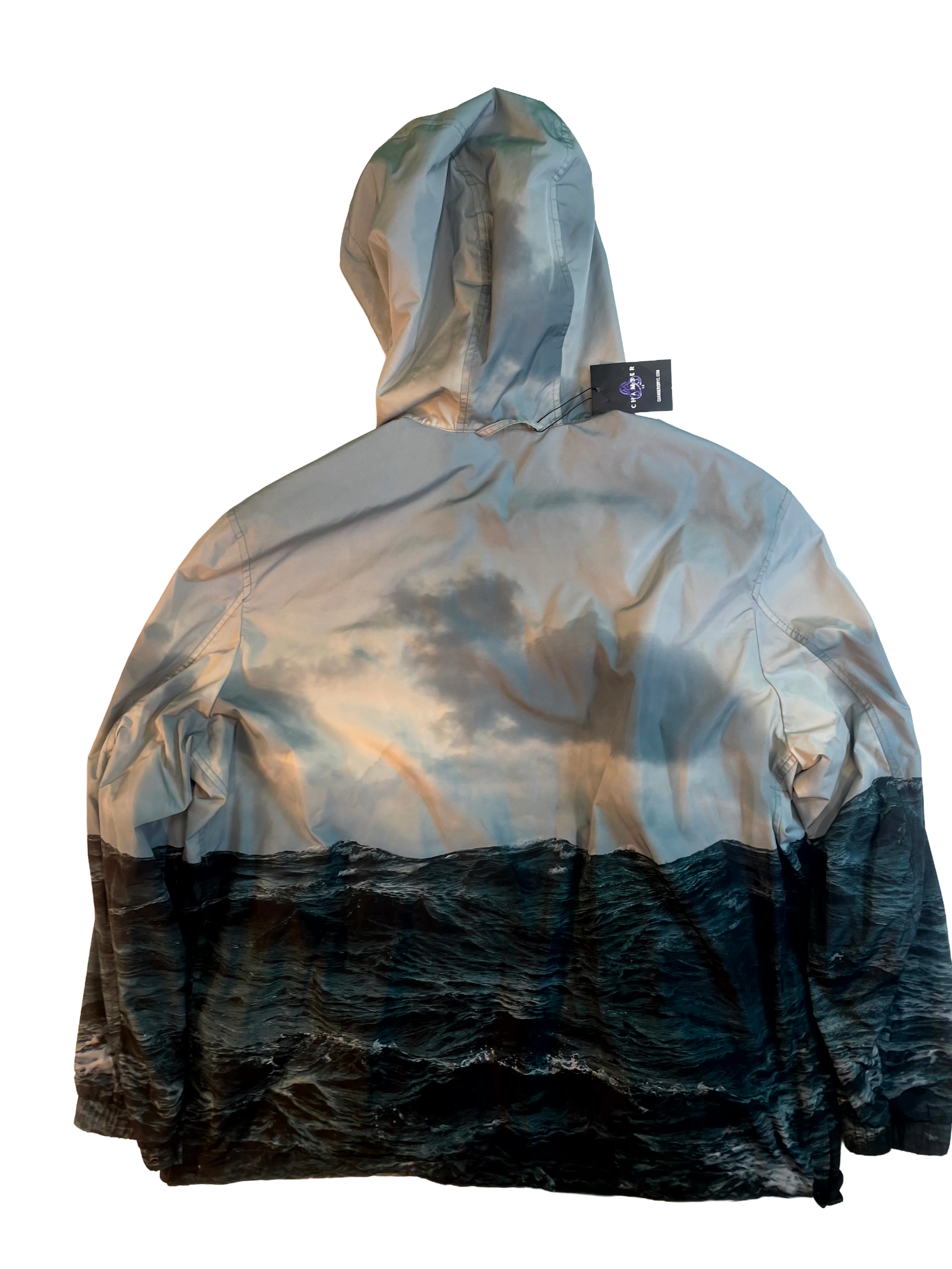 Burberry Reversible Wave Time Clock Multicolor Jacket