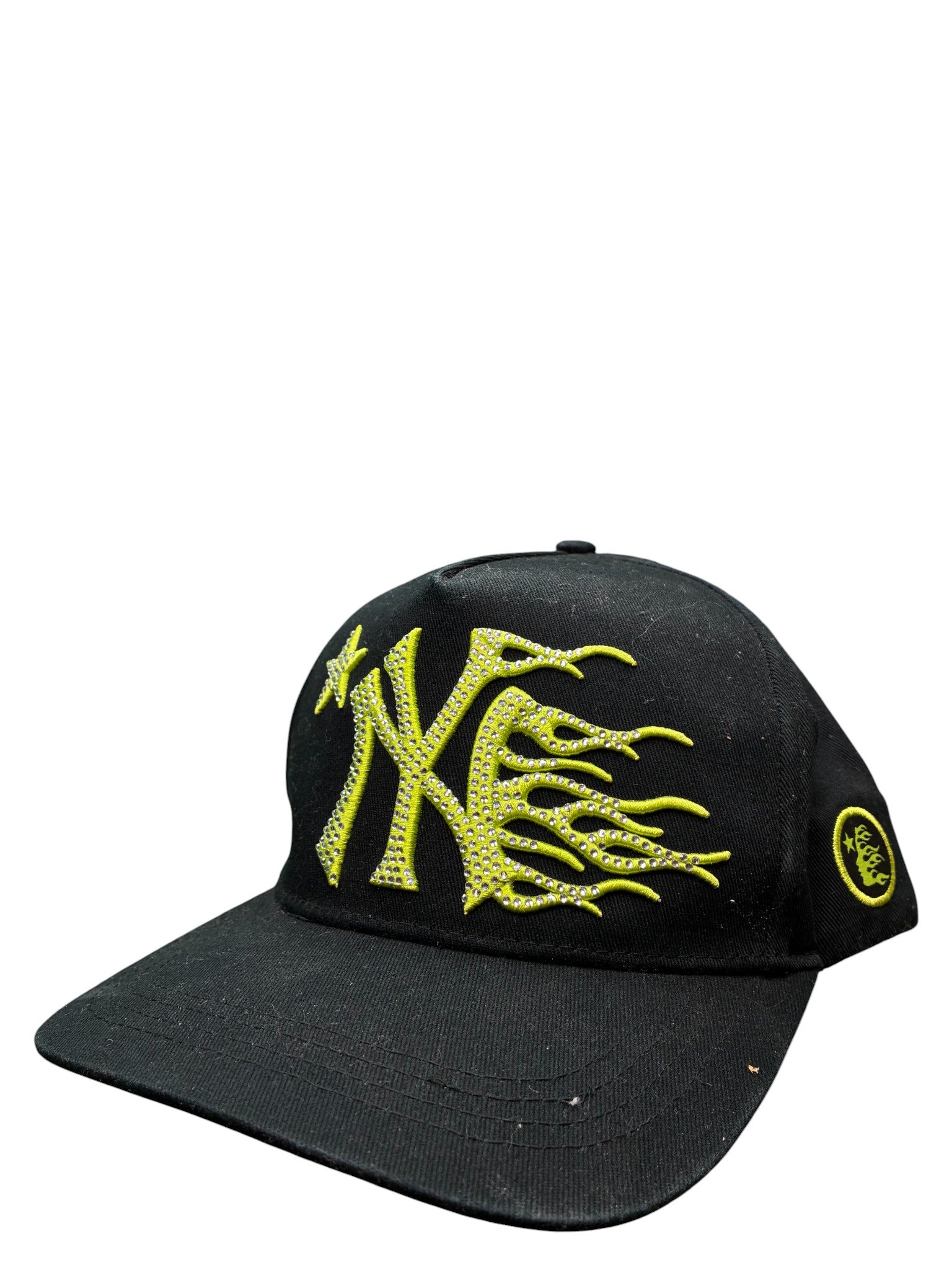 Hellstar NY Flames Black Neon Snapback