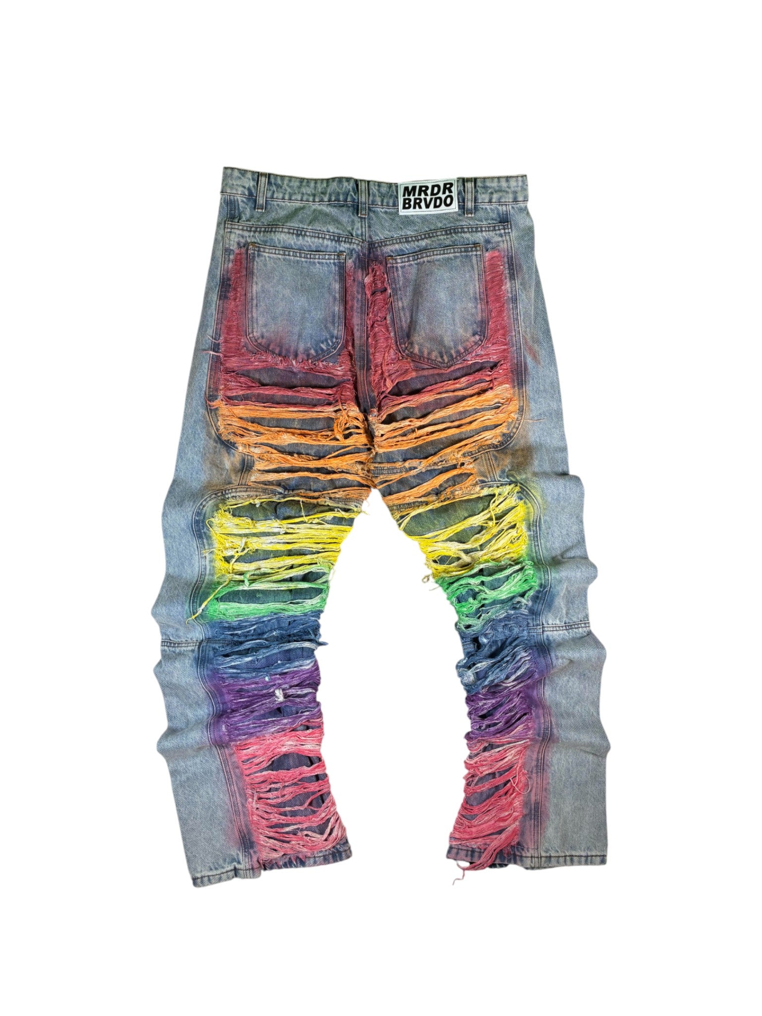 Who Decides War 'Roygbiv Distressed' Light Wash Blue Jeans