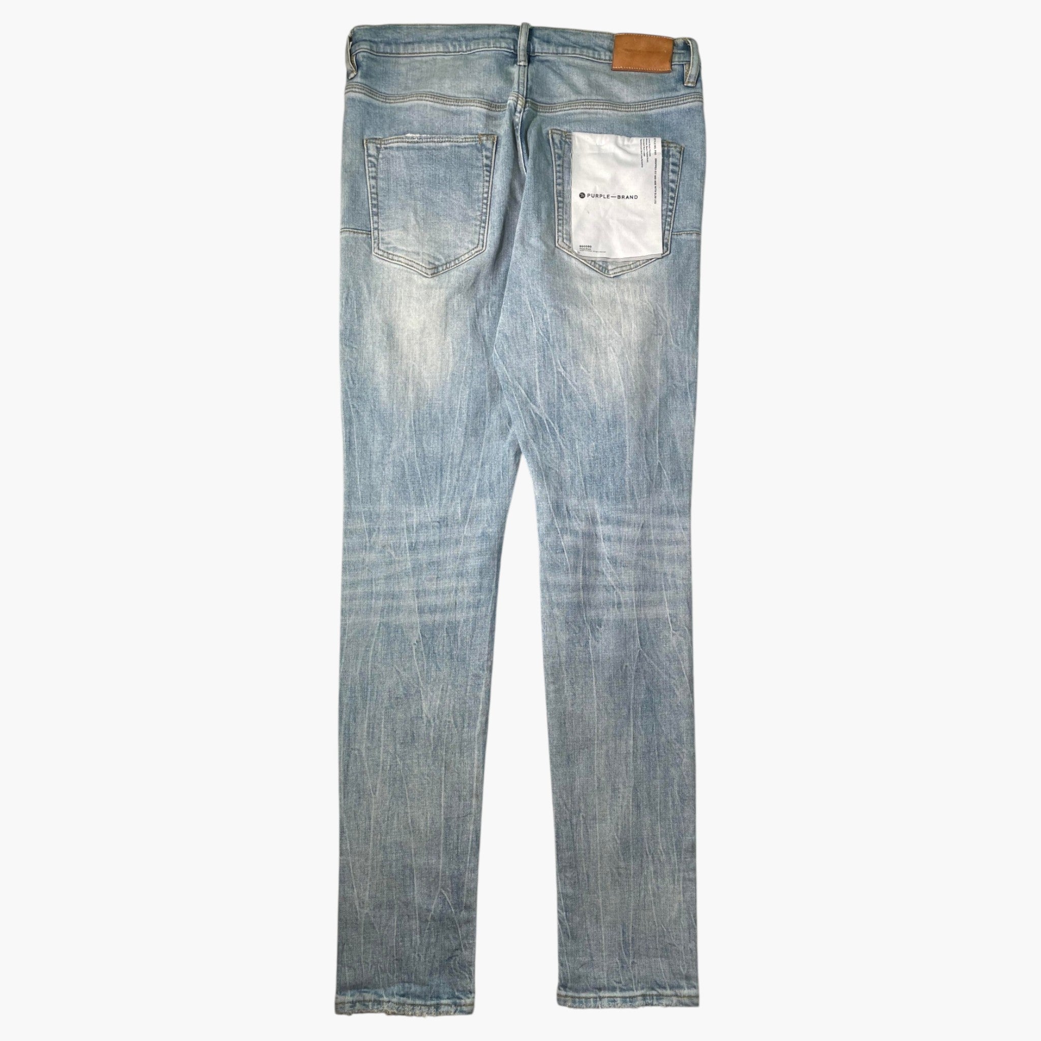 Purple Brand Light Wash Knee Ripped Jeans