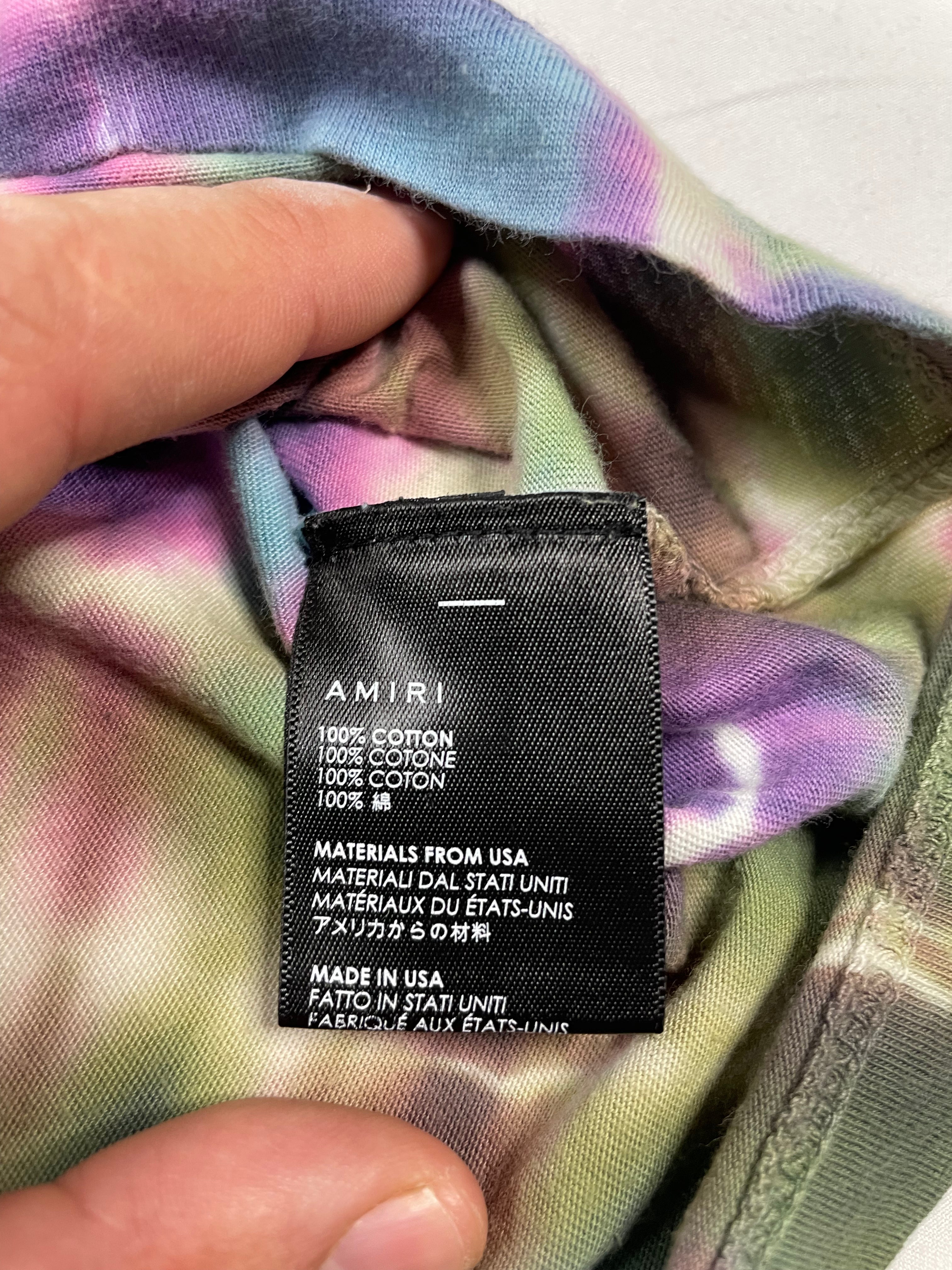 Amiri Tie Dye Dove Tee size:Medium Used