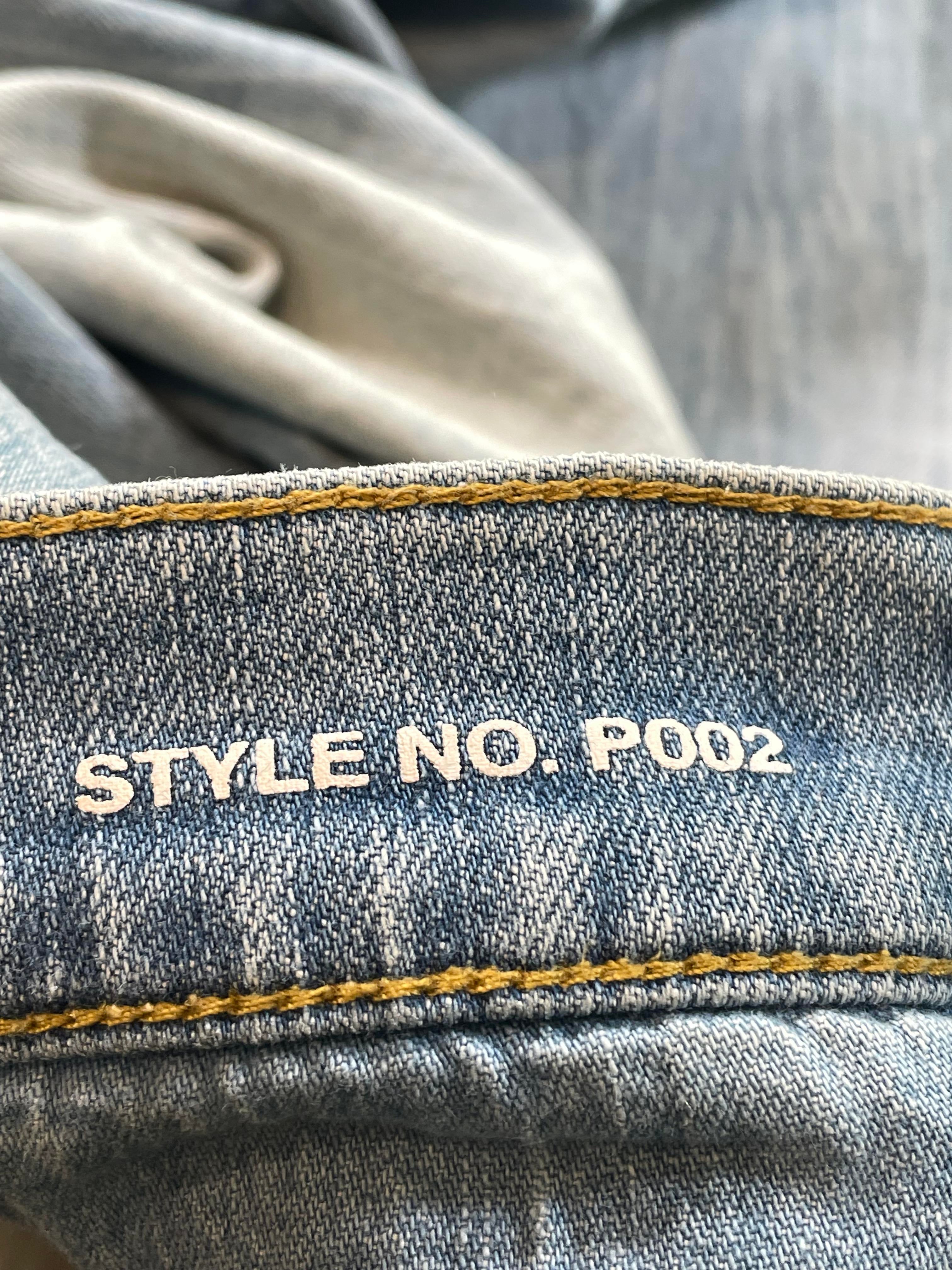 Purple Brand Light Wash Knee Ripped Jeans
