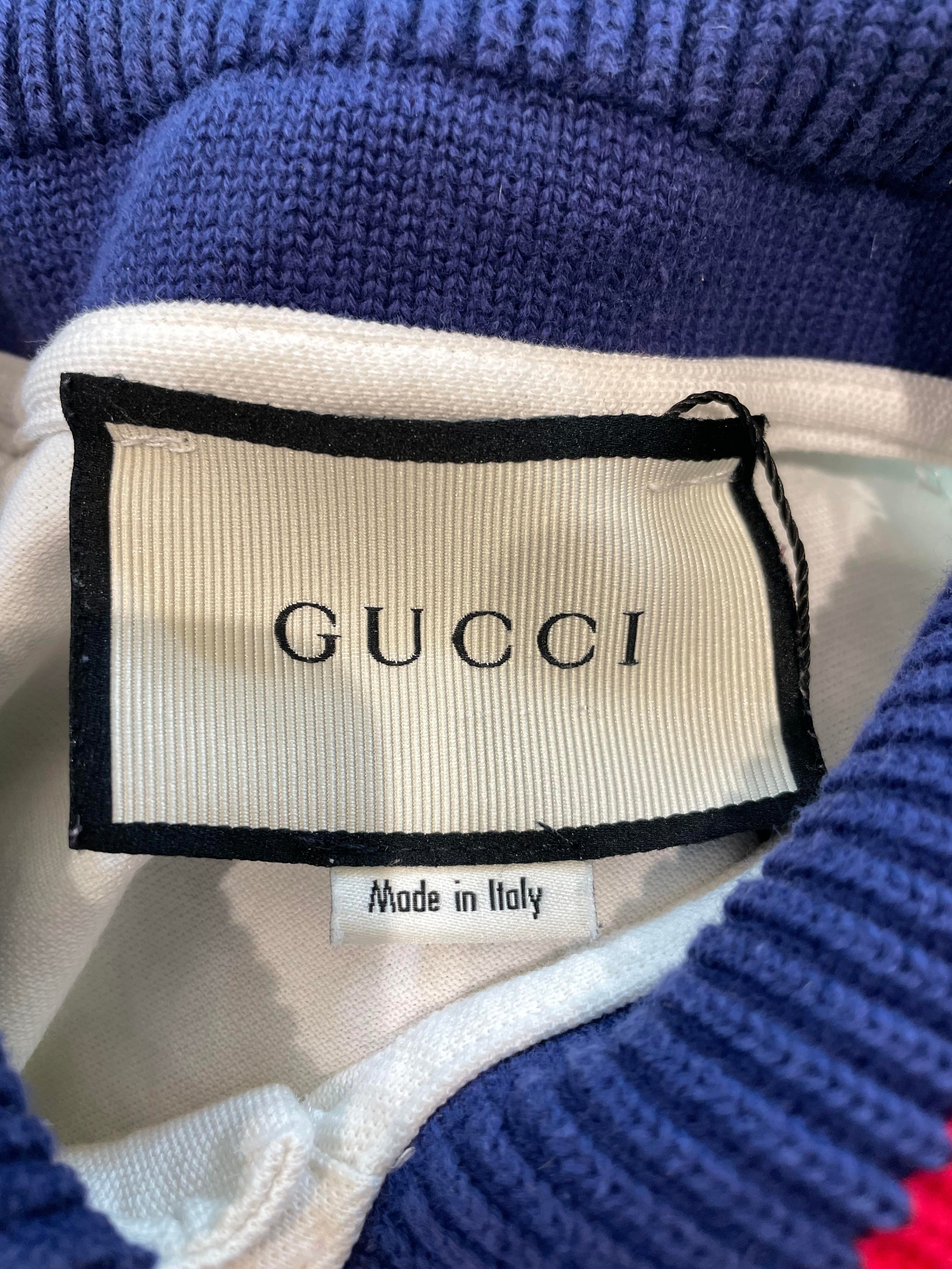 Gucci Multi Logo Polo White (Cut Size Tag)