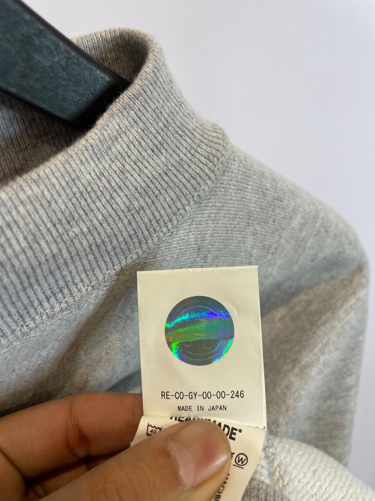 Ready Made Crewneck Grey Black New Small With Tags