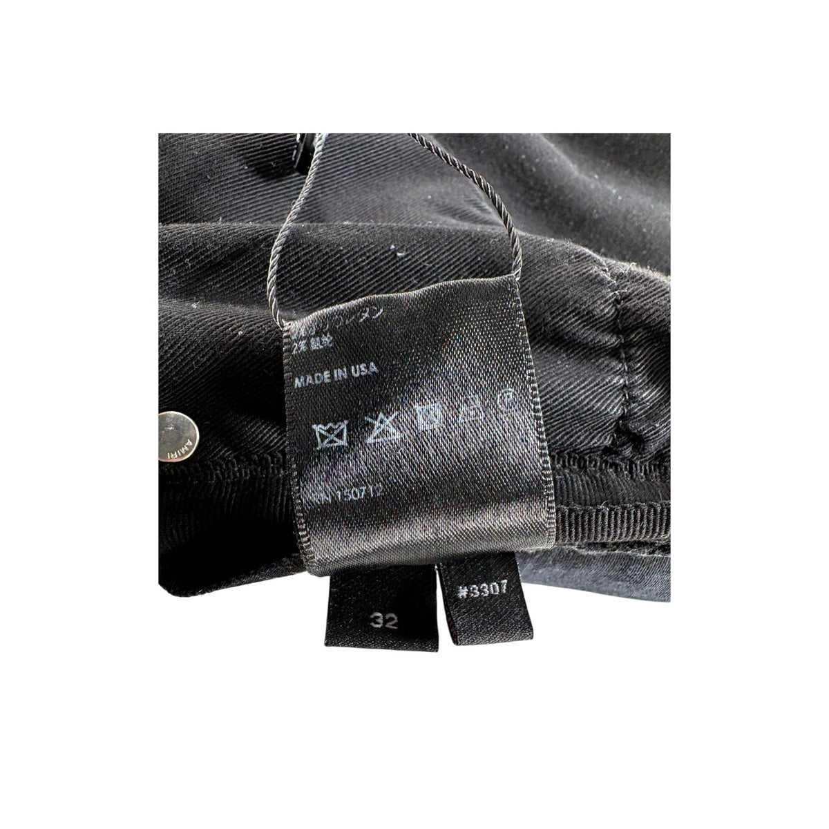 Amiri "MX1" Paisley Patch Black Wash & Brown Jeans