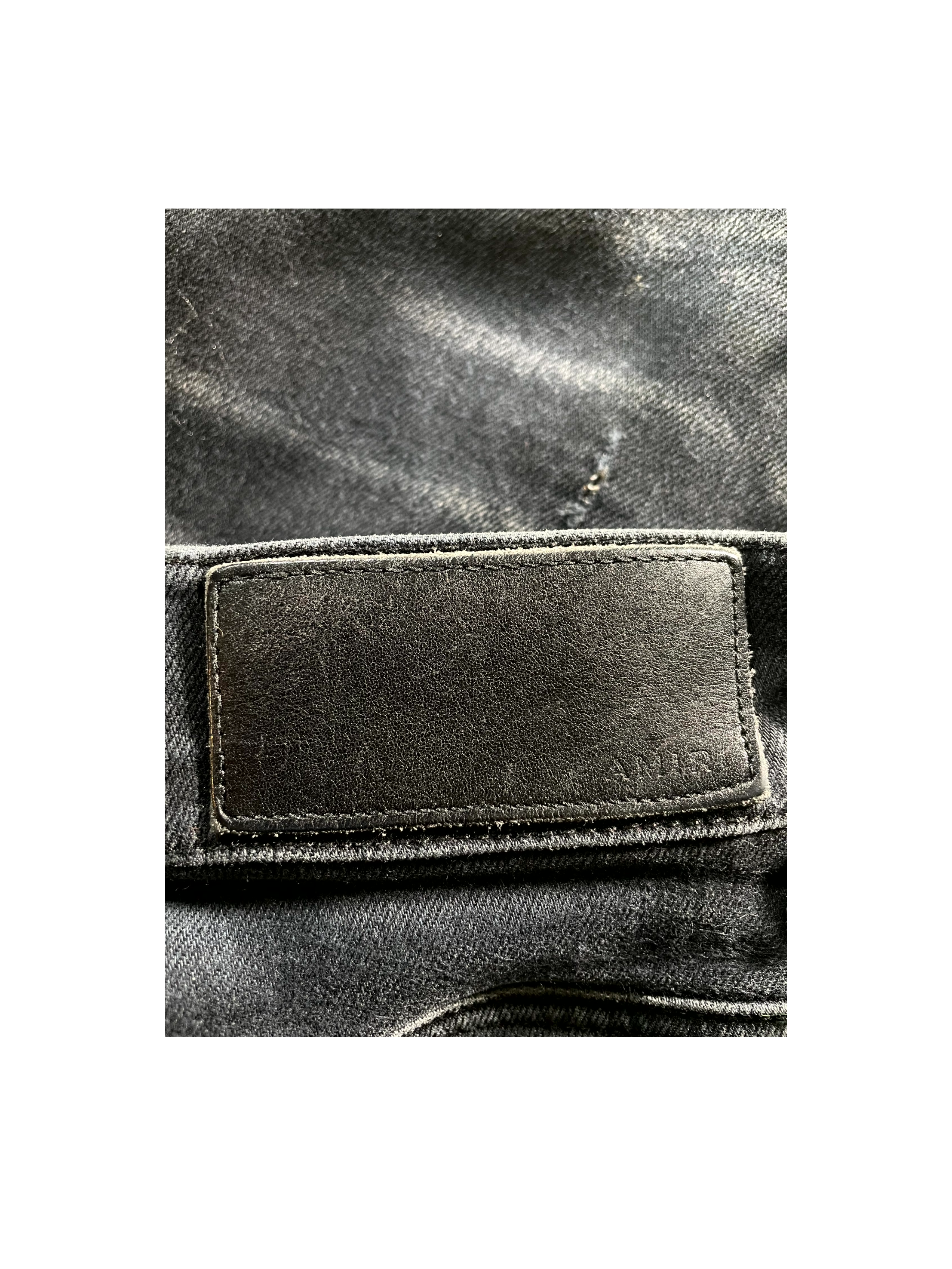 Amiri "Side Logo" Black Jeans