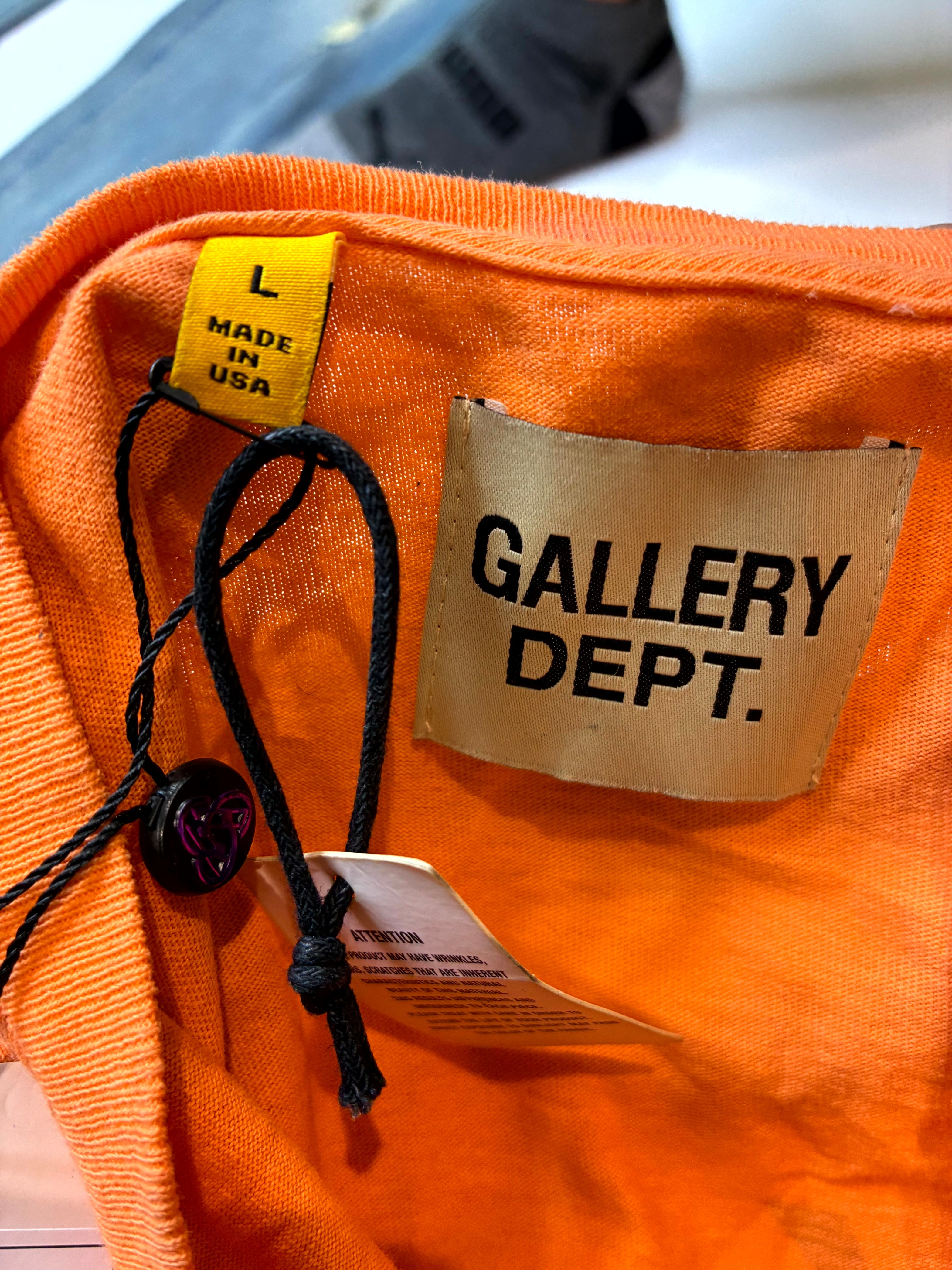 Gallery Dept. Arm Logo LS Tee Orange