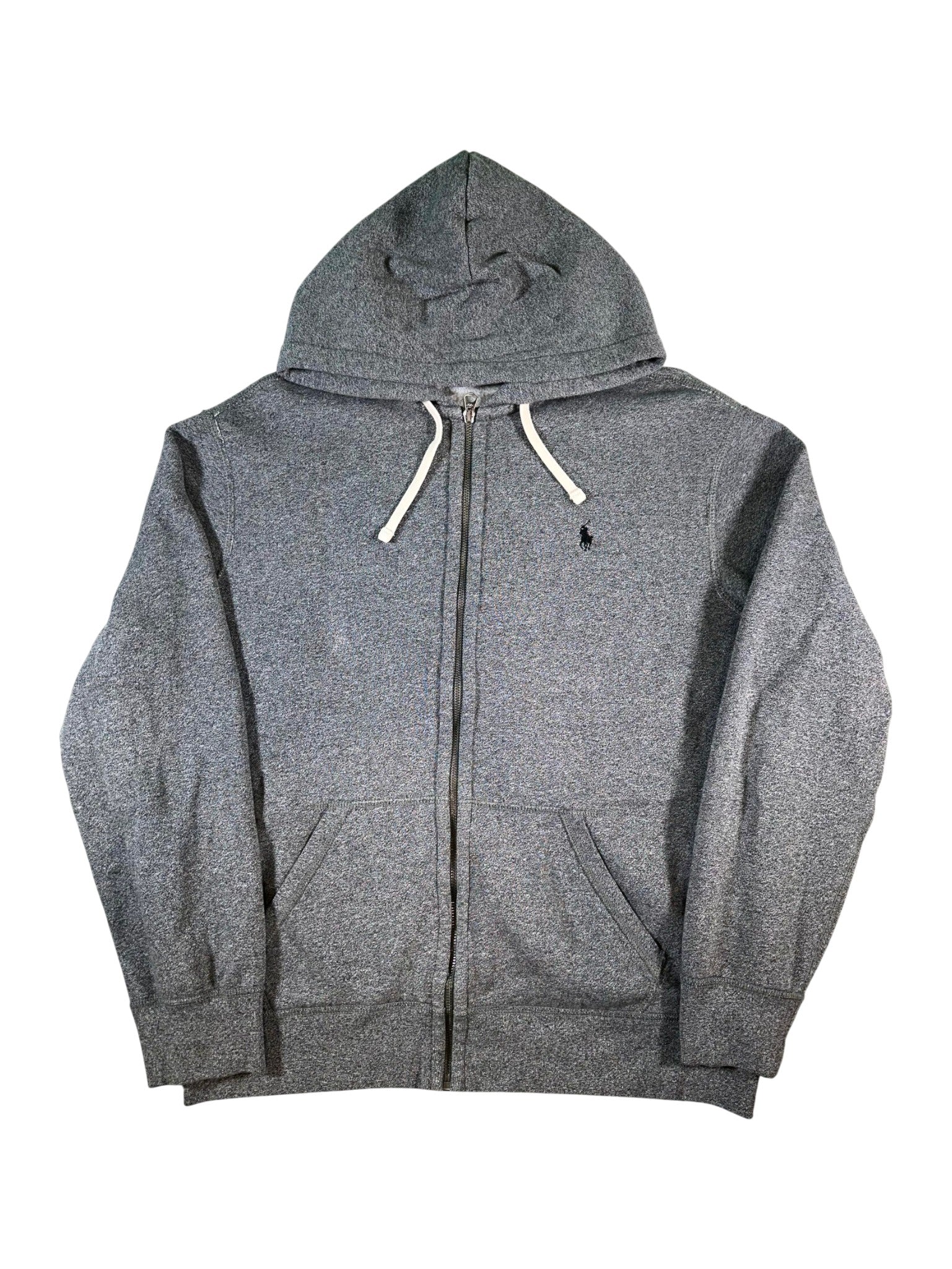 Polo Zip Up Dark Grey Hoodie