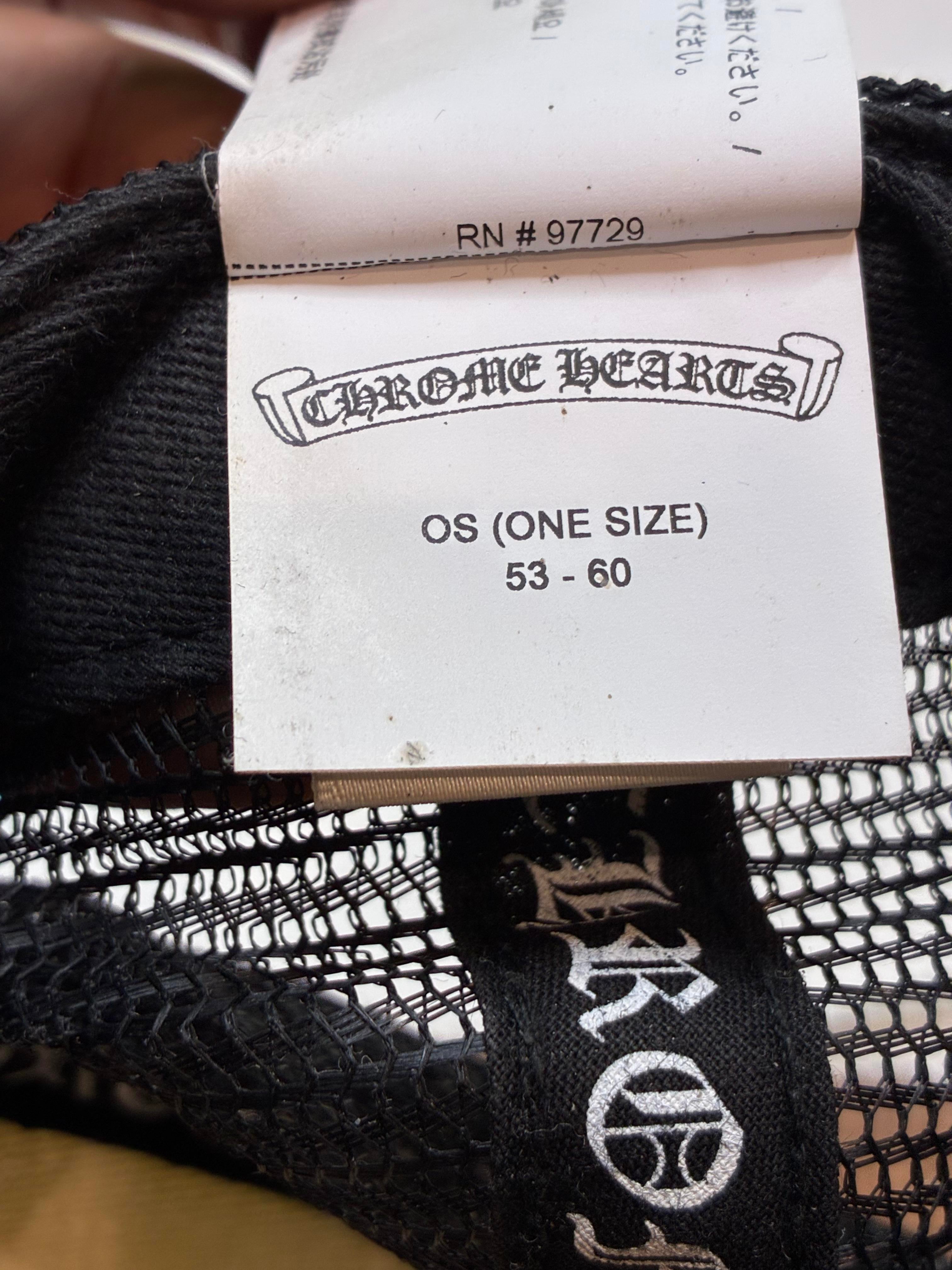 Chrome Hearts Eye Chart Black & Red Hat