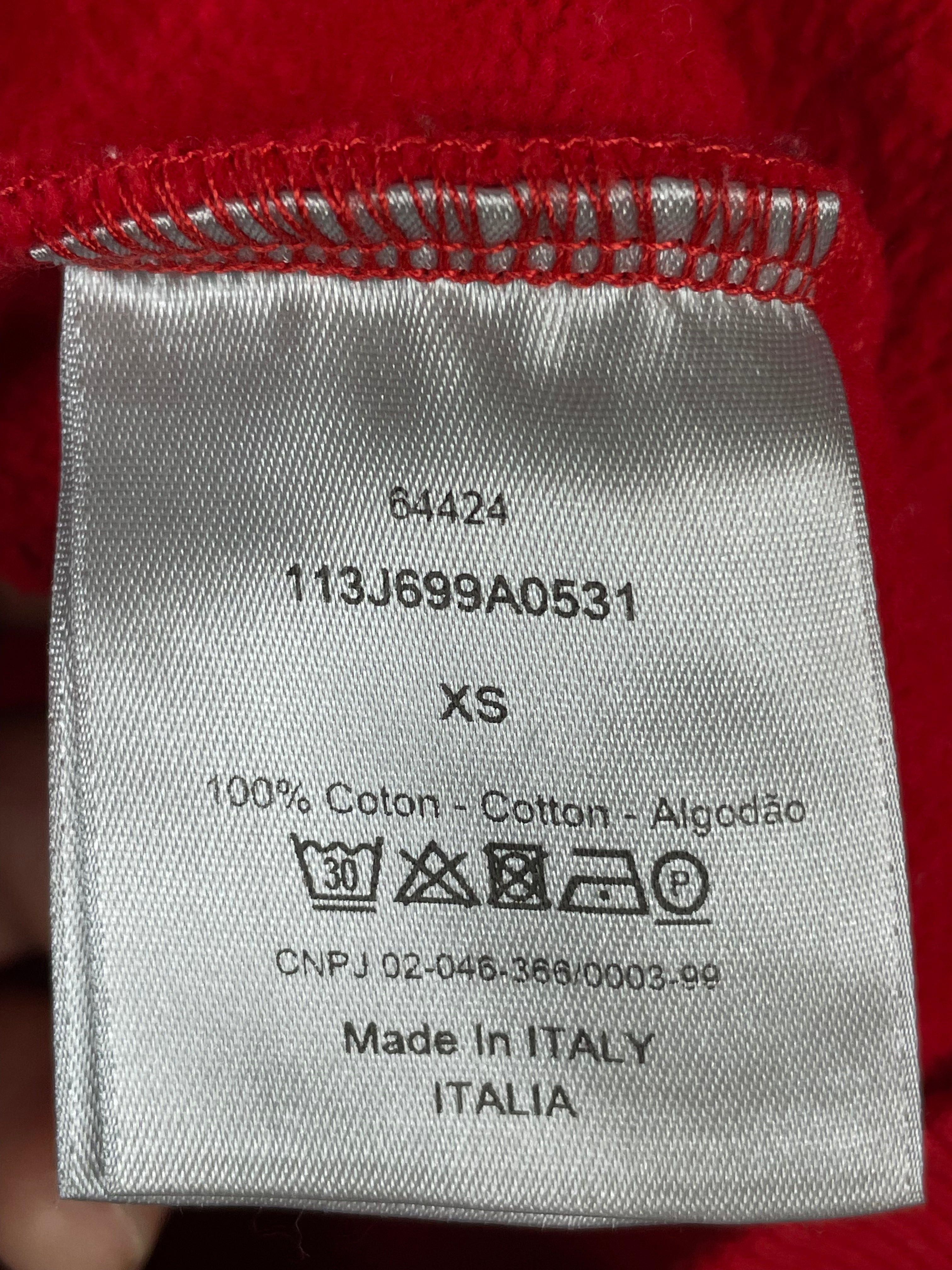 Dior CD Logo Red Crewneck