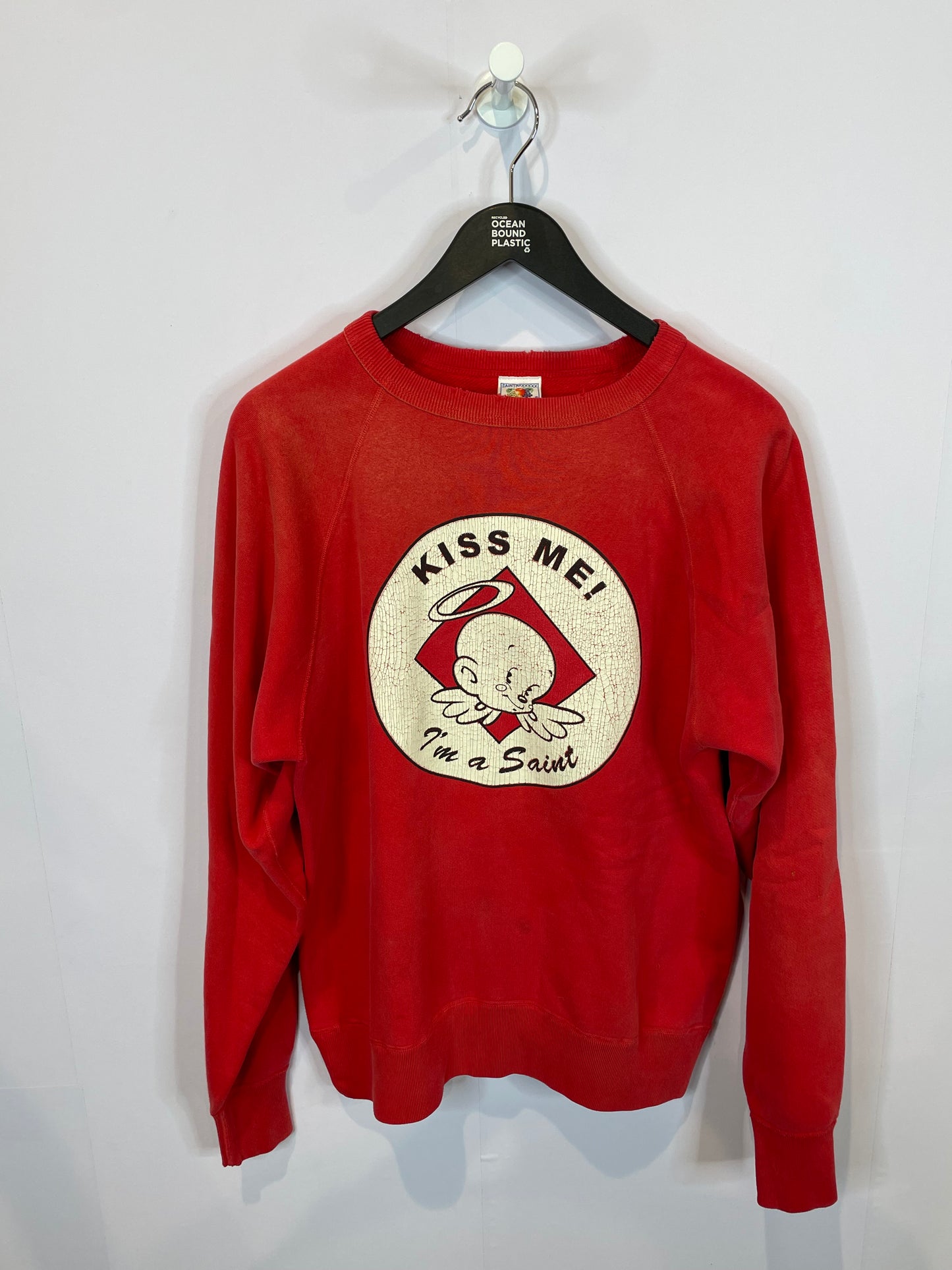 Saint Mx6 Kiss Me Crewneck Red Used Medium