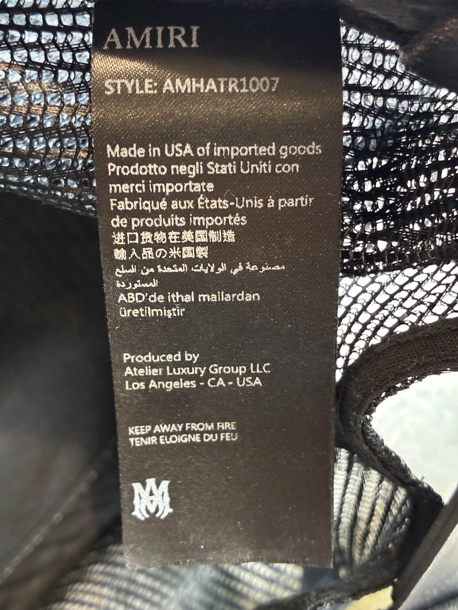 Amiri 3 Star Red & White Hat