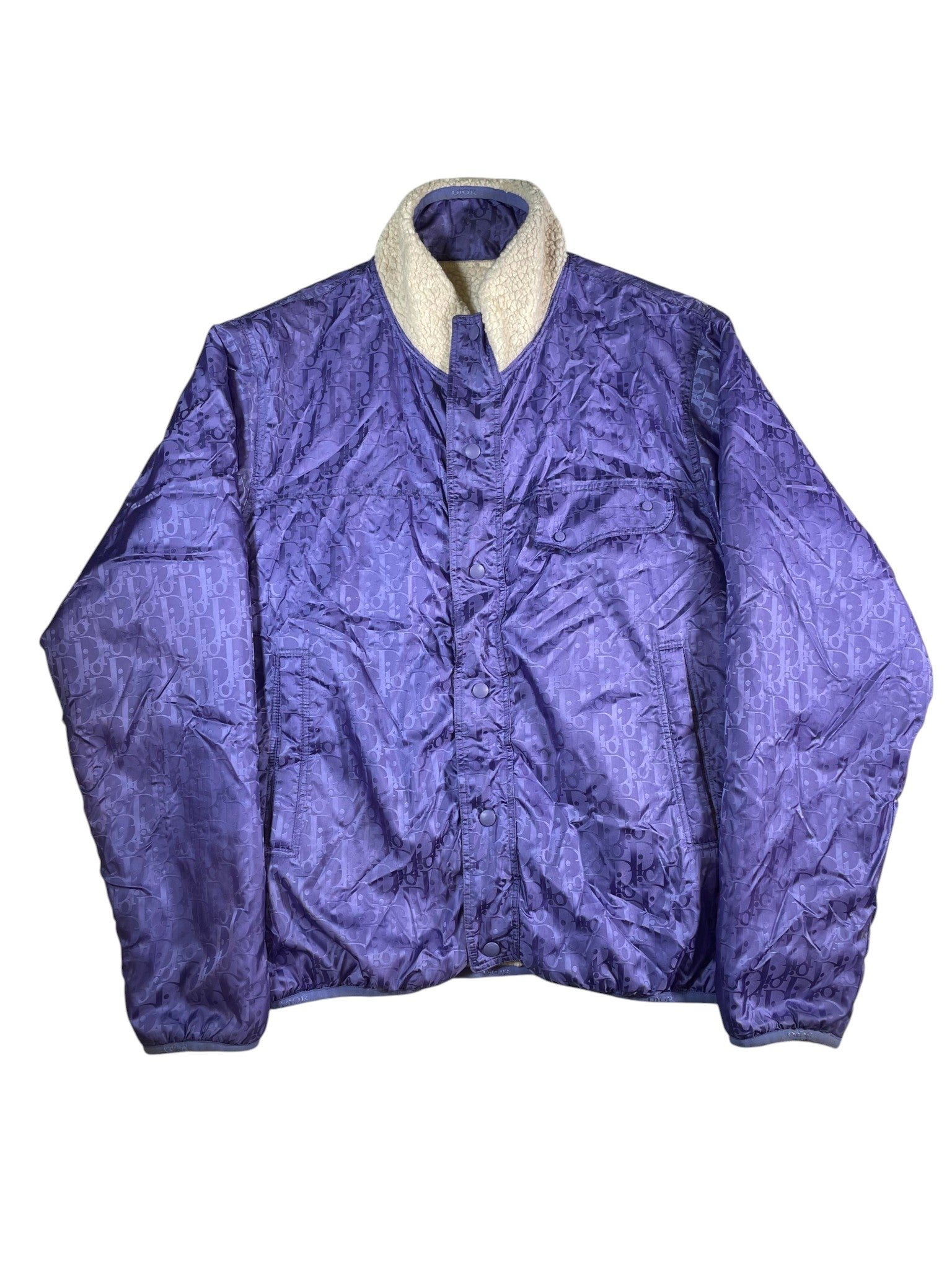 Dior Monogram Purple Fleece Jacket