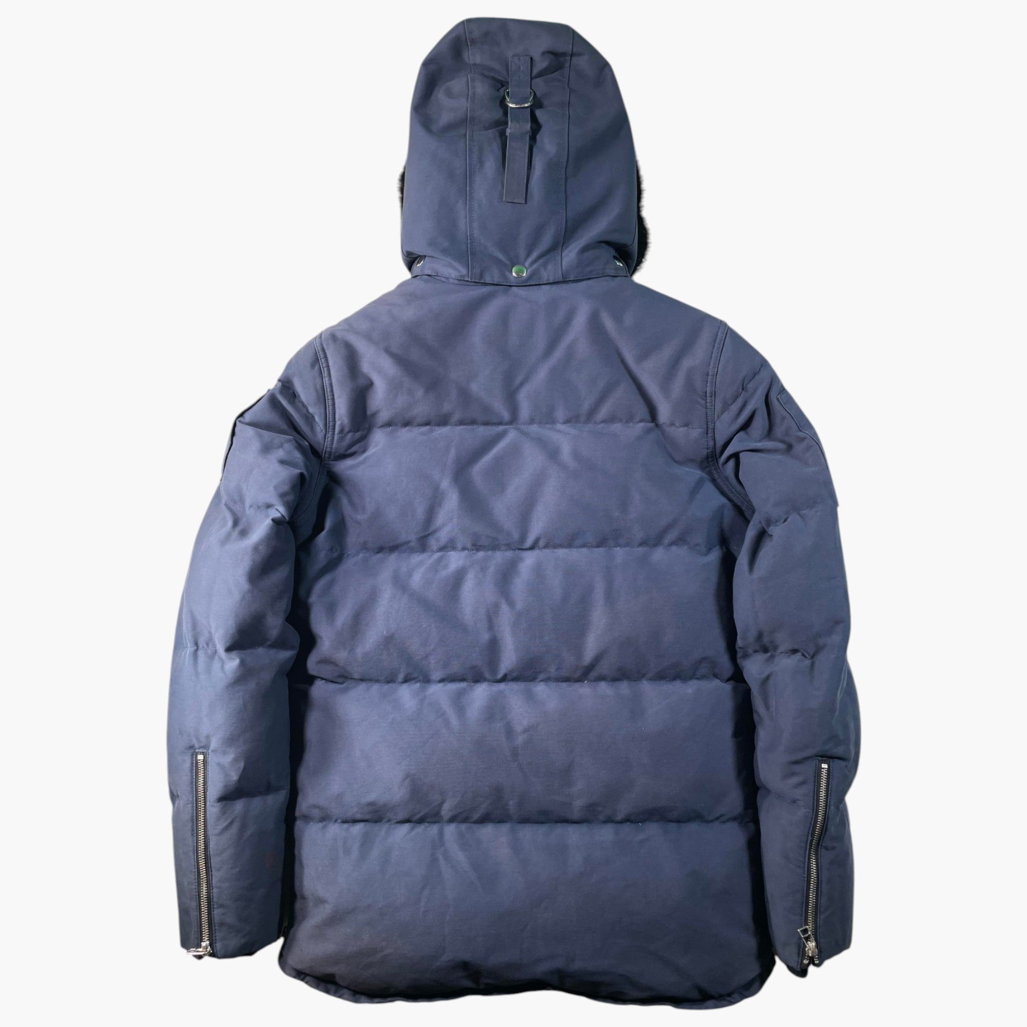Moose Knuckles 3Q Black Fur Navy Jacket