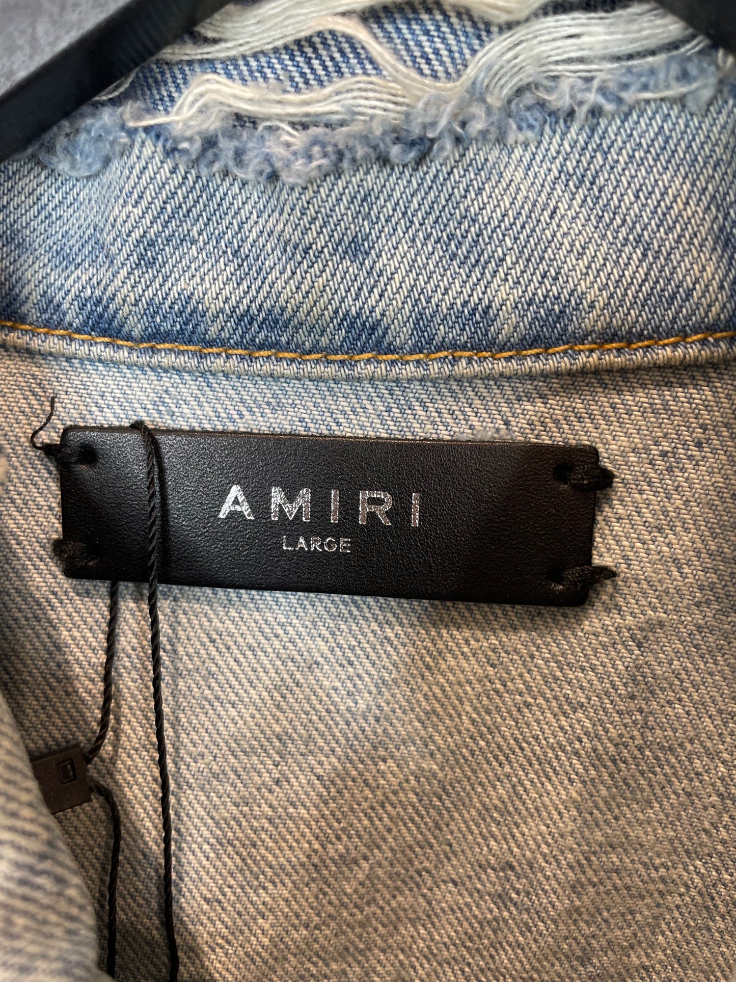 Amiri Denim Jacket Hollywood Skyline Used Large
