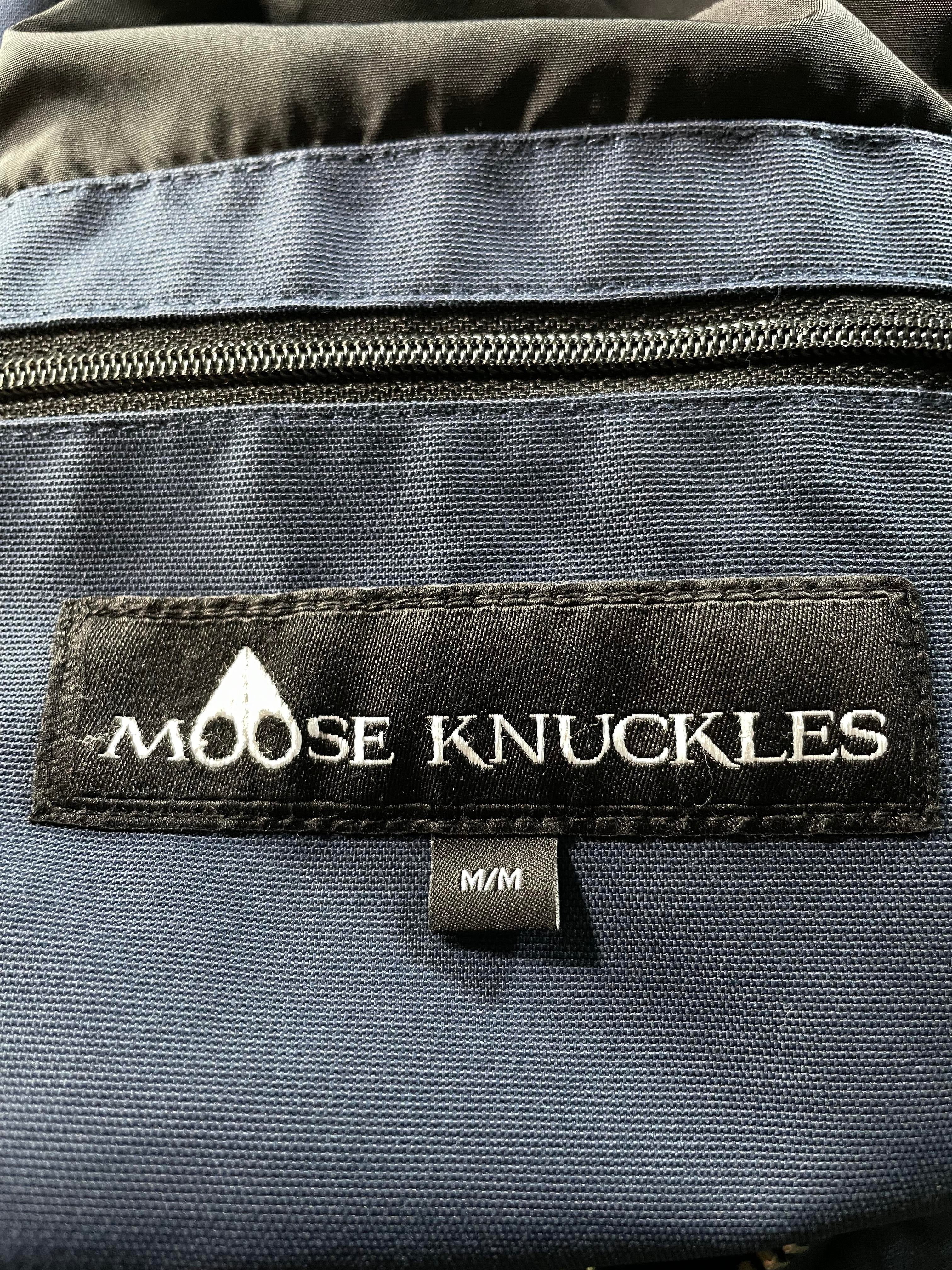Moose Knuckles 3Q Black Fur Navy Jacket