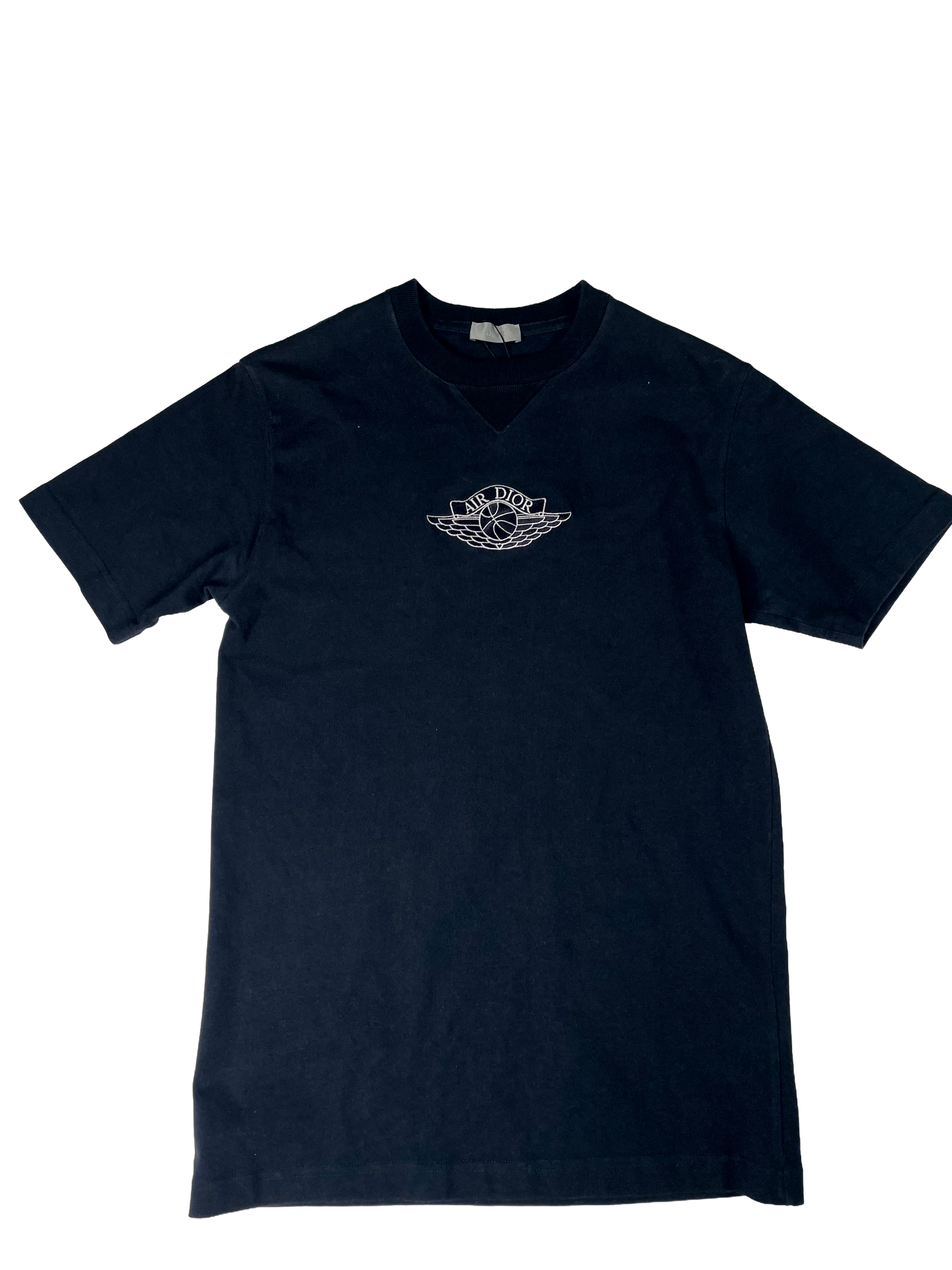 Dior "Jordan Wings" Logo Navy Tee