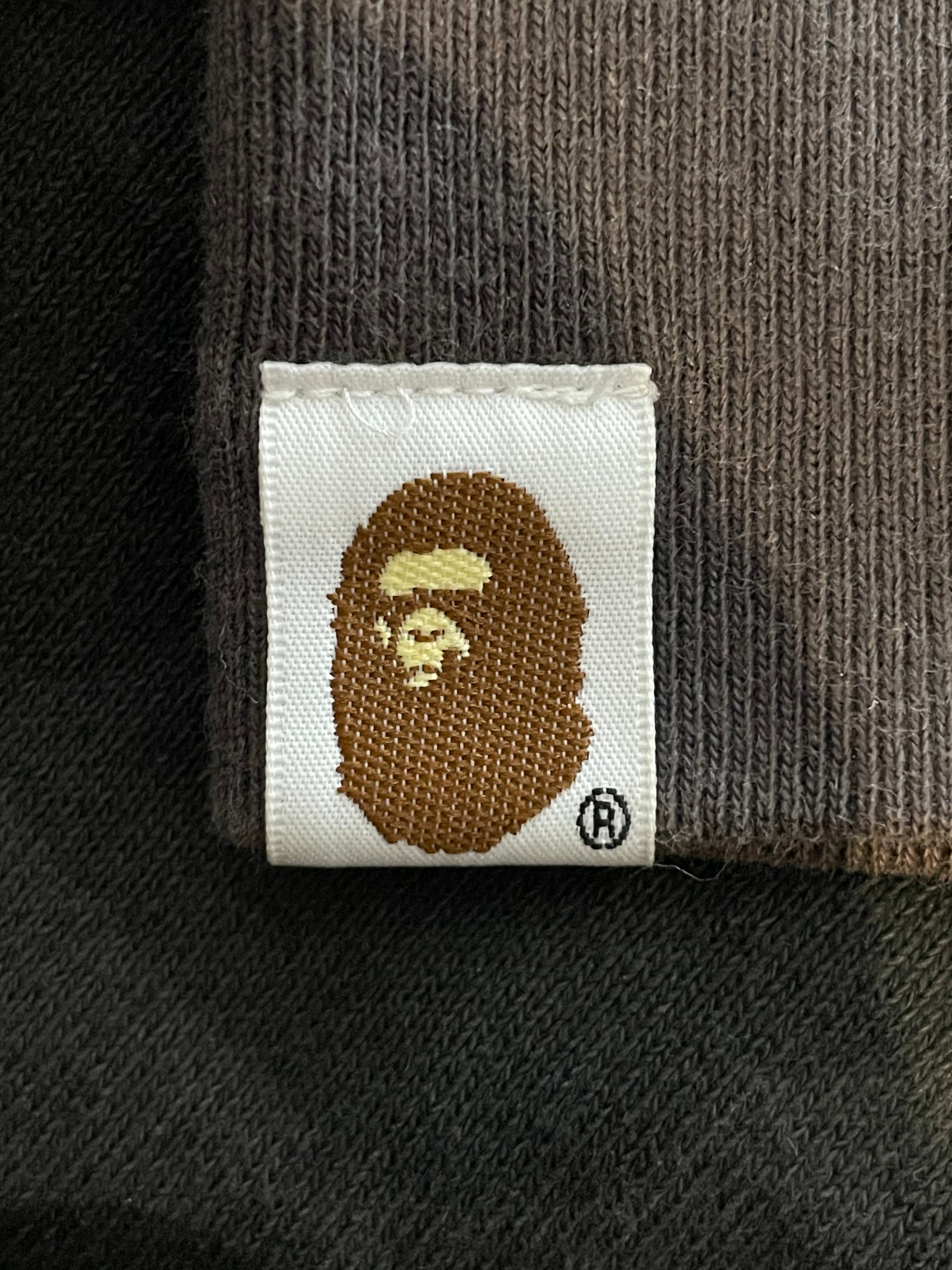 BAPE Shark Zipper Black Camo Crewneck