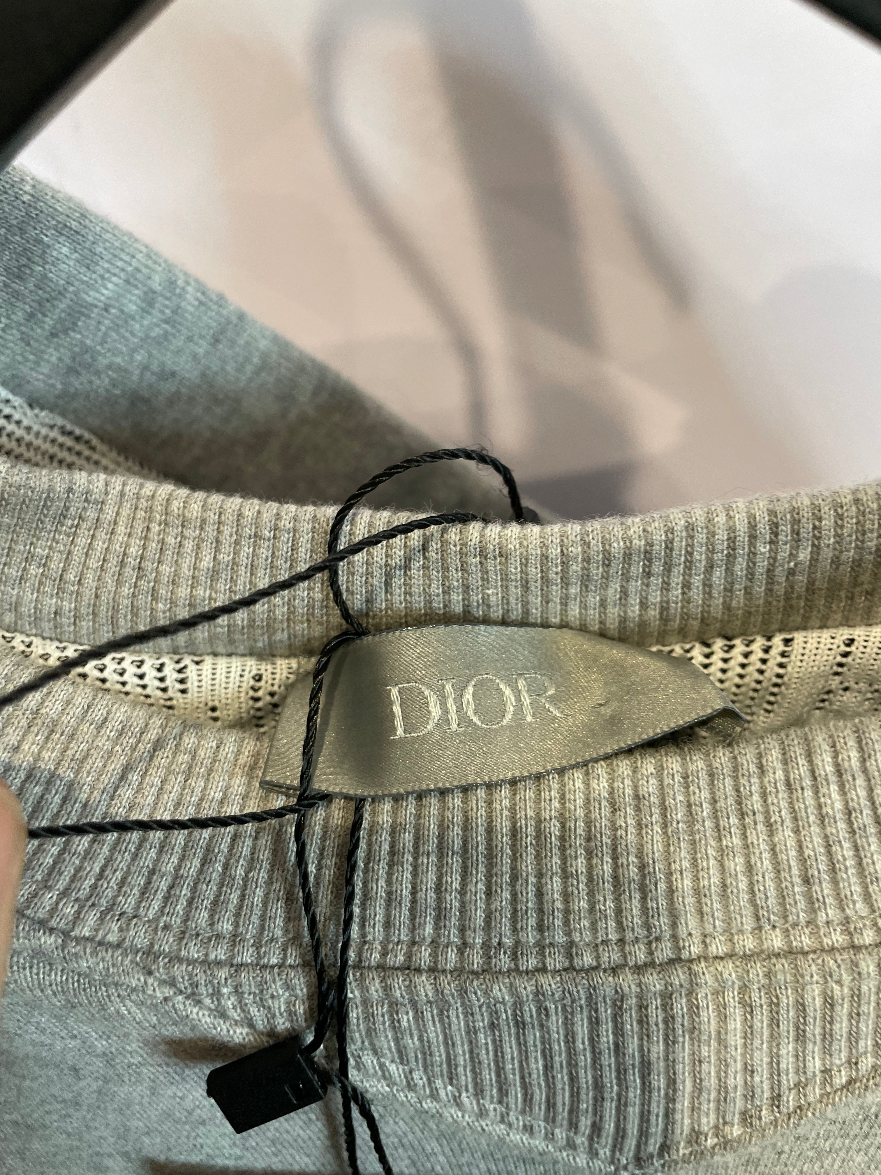 Dior Grey Purple Hoodie Used Small