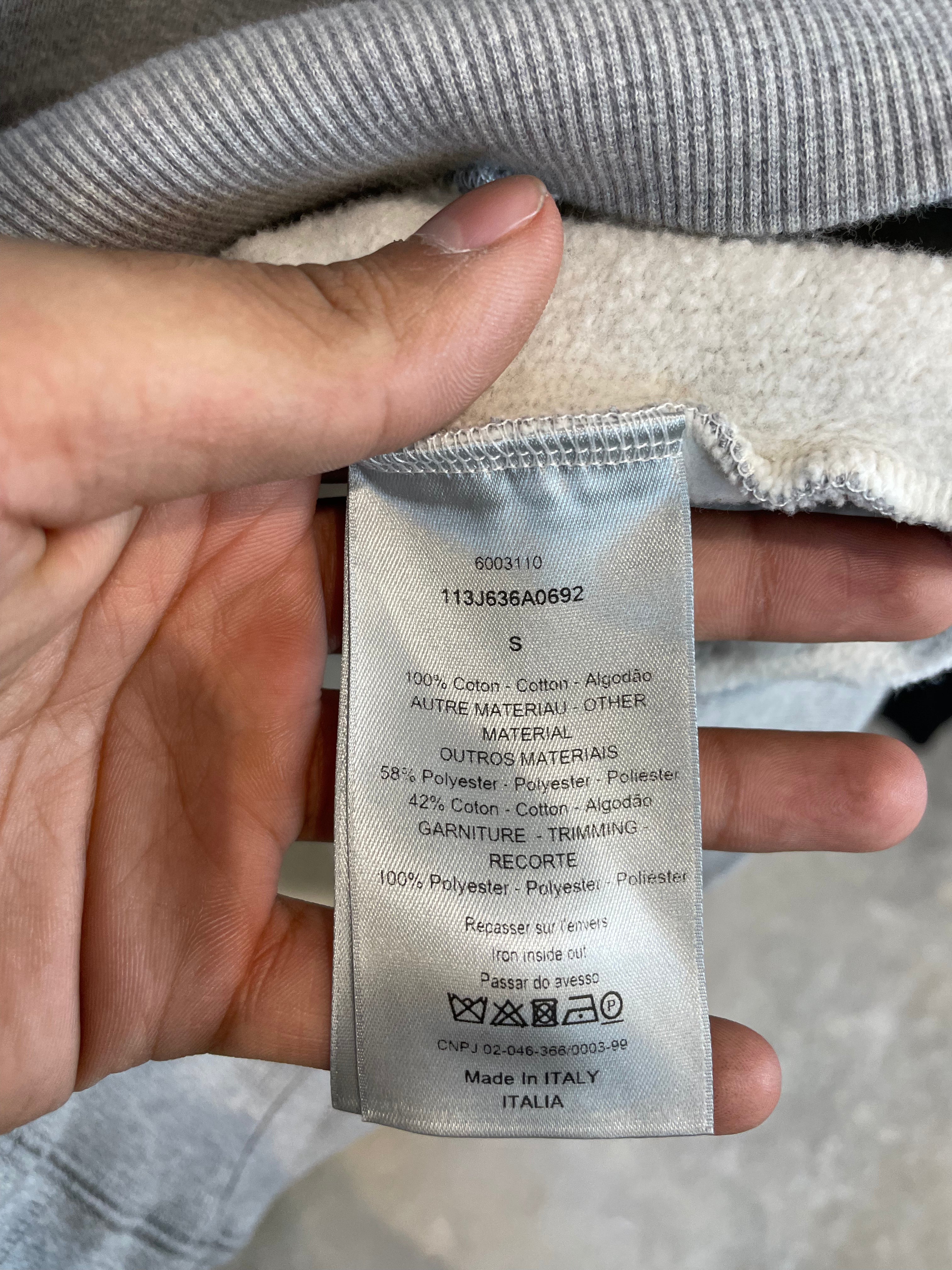 Dior Grey Purple Hoodie Used Small