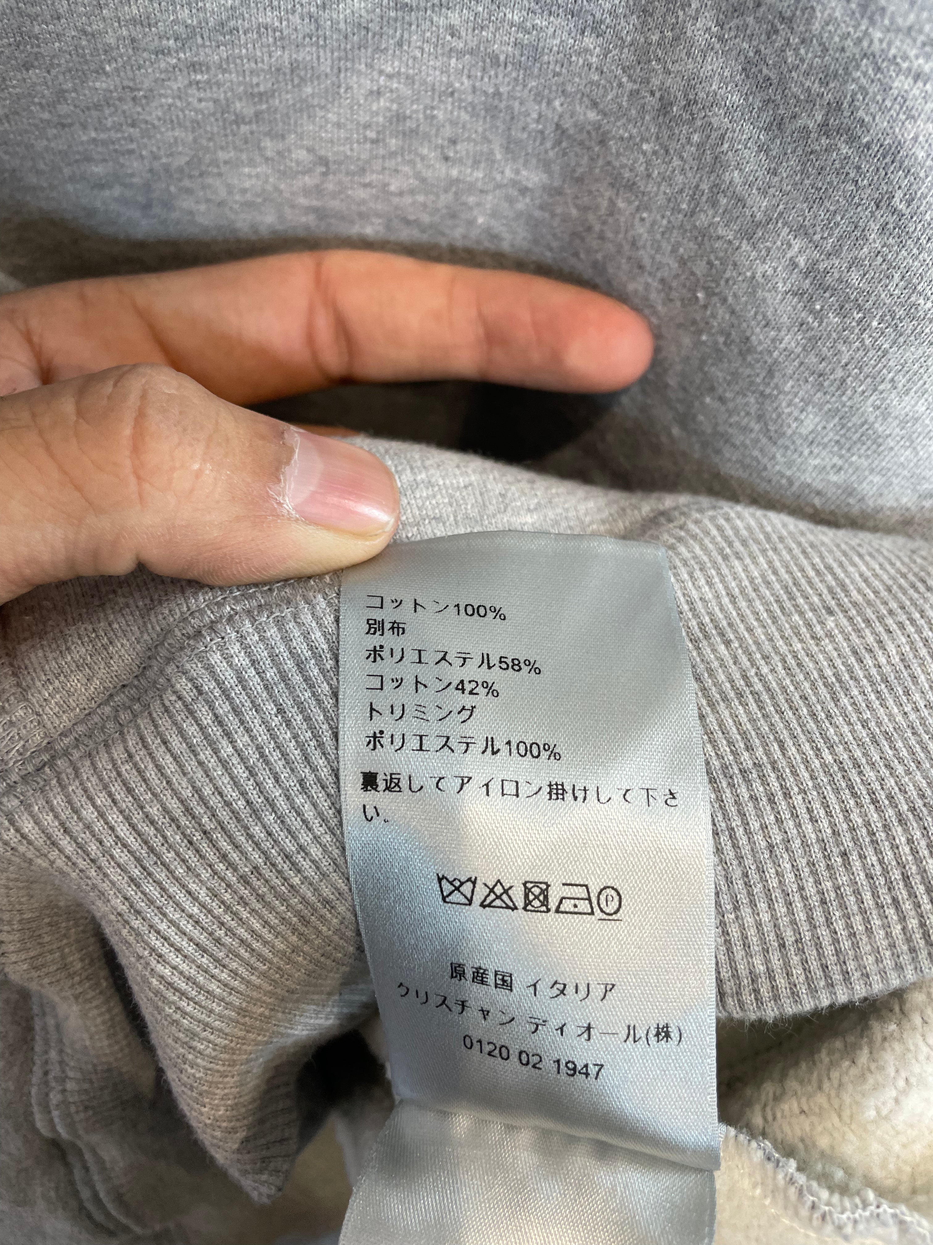 Dior Grey Purple Hoodie Used Small
