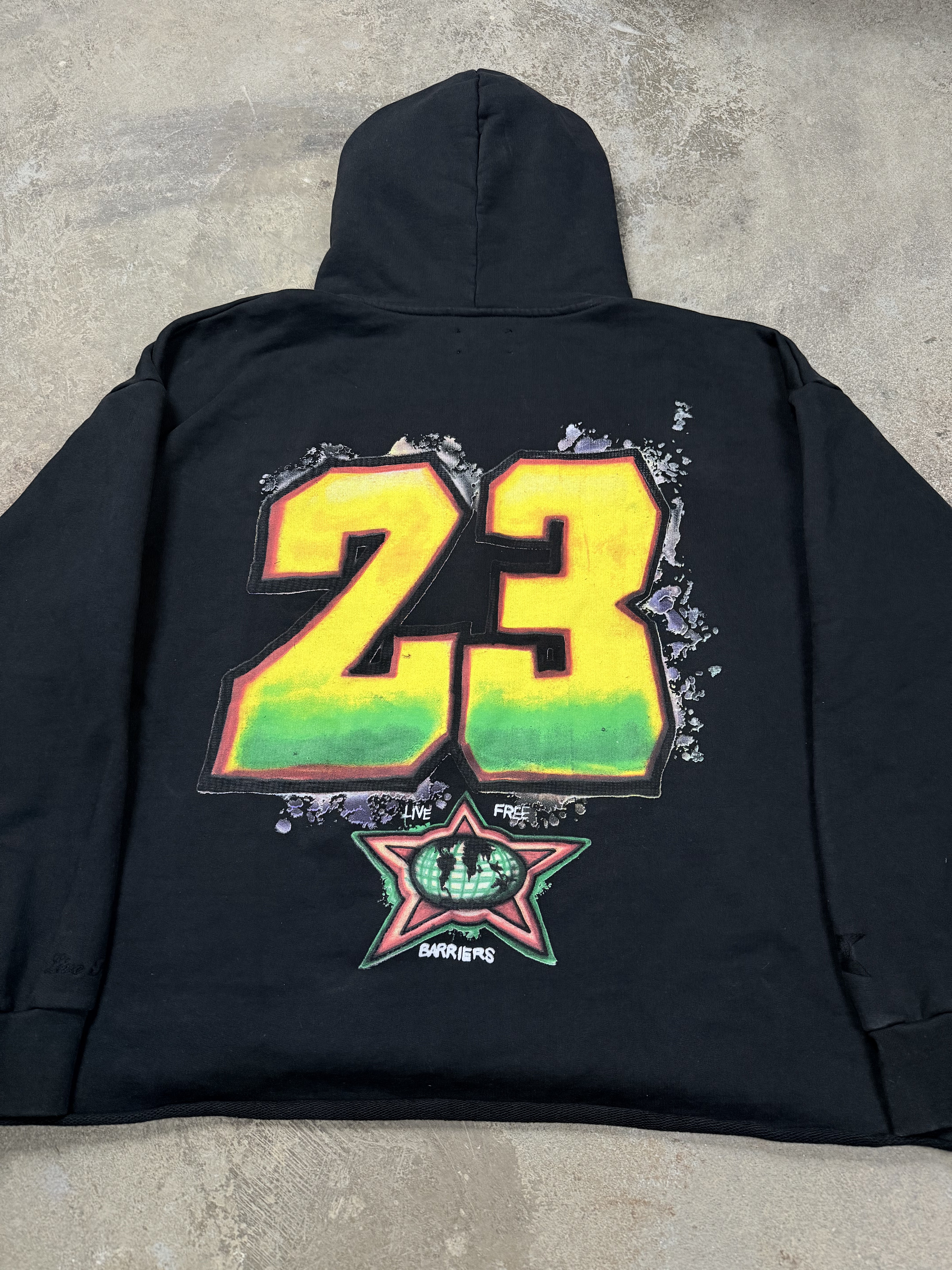 Barriers Michael Jordan Hoodie Black Used XXL