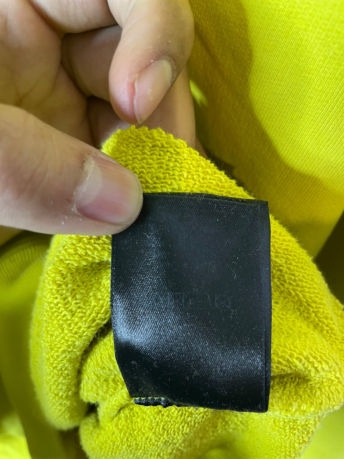 Balenciaga Classic Logo Hoodie Yellow Used Small