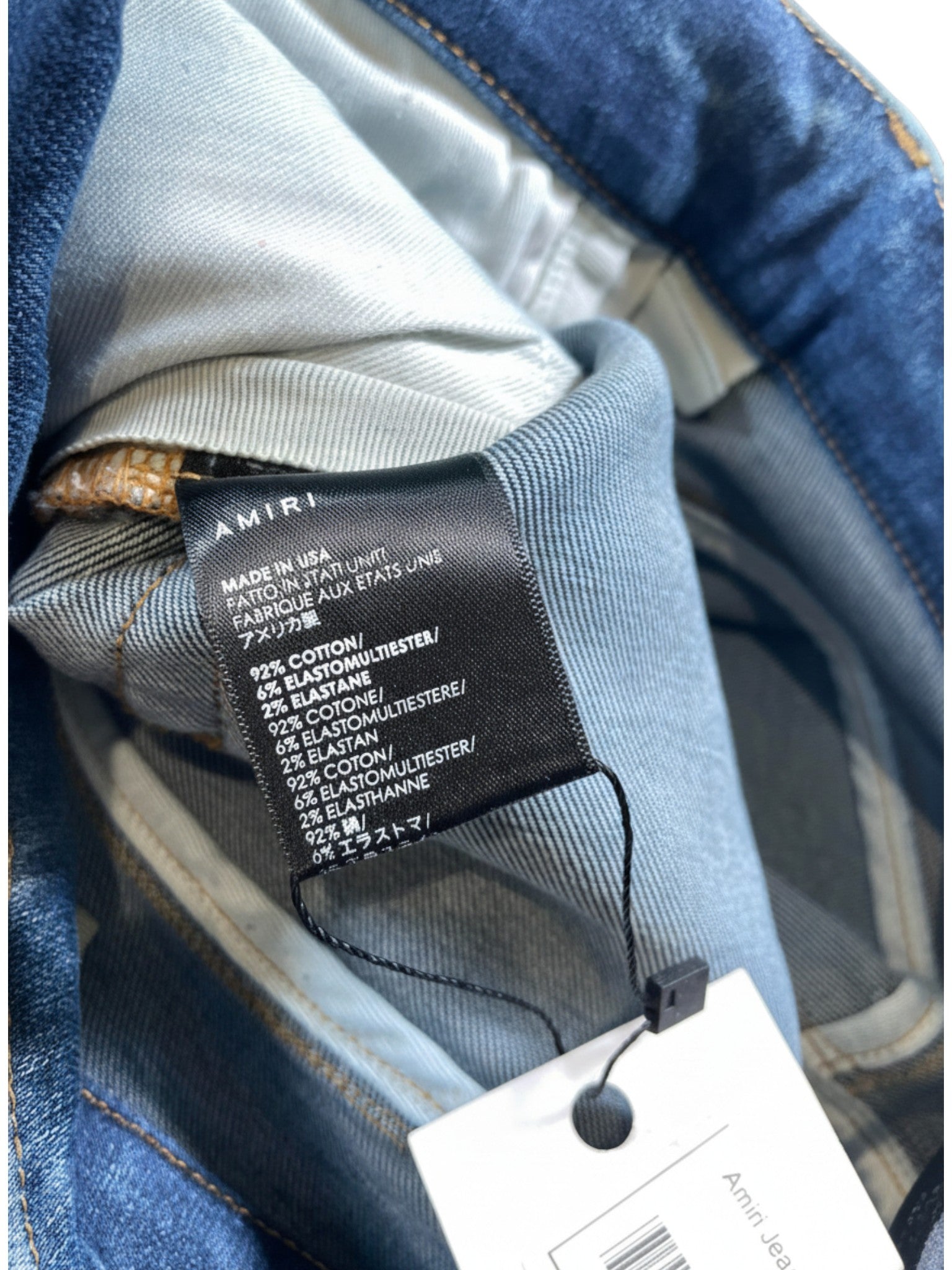 Amiri Thrasher Navy Wash Jeans