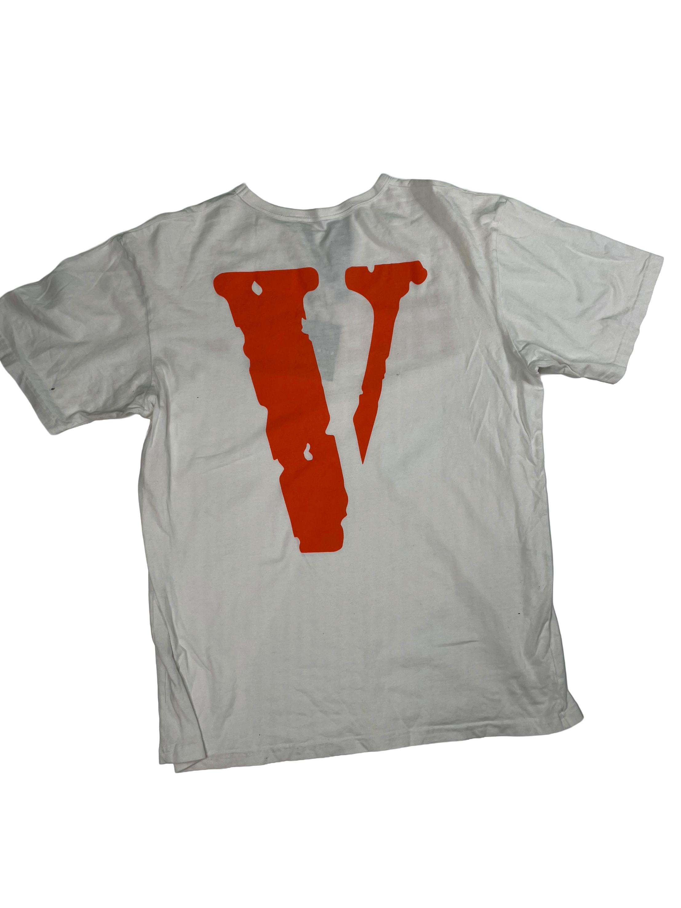 VLONE Juice Wrld White & Orange Tee