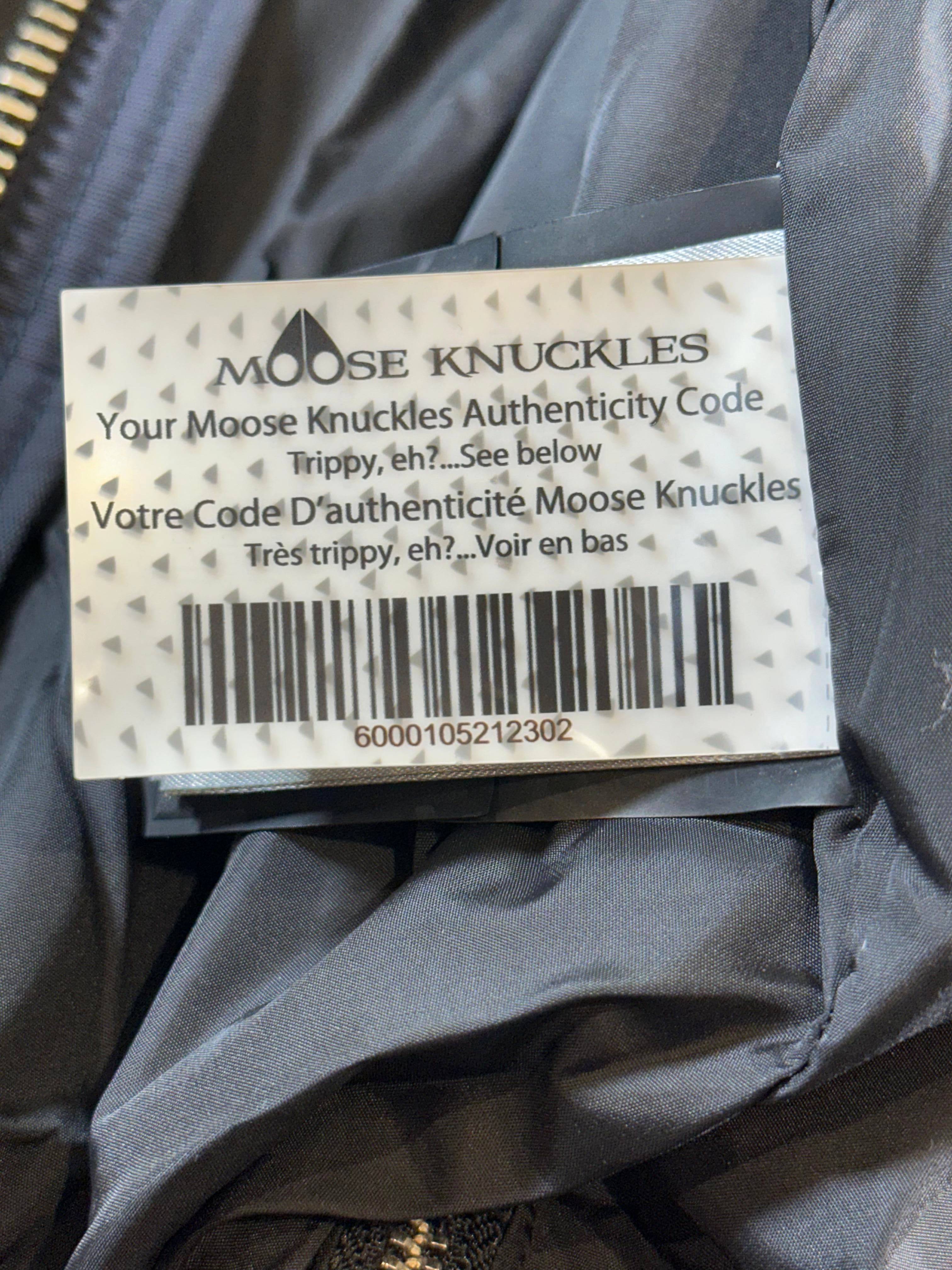 Moose Knuckles Black Fur 3Q Navy Jacket