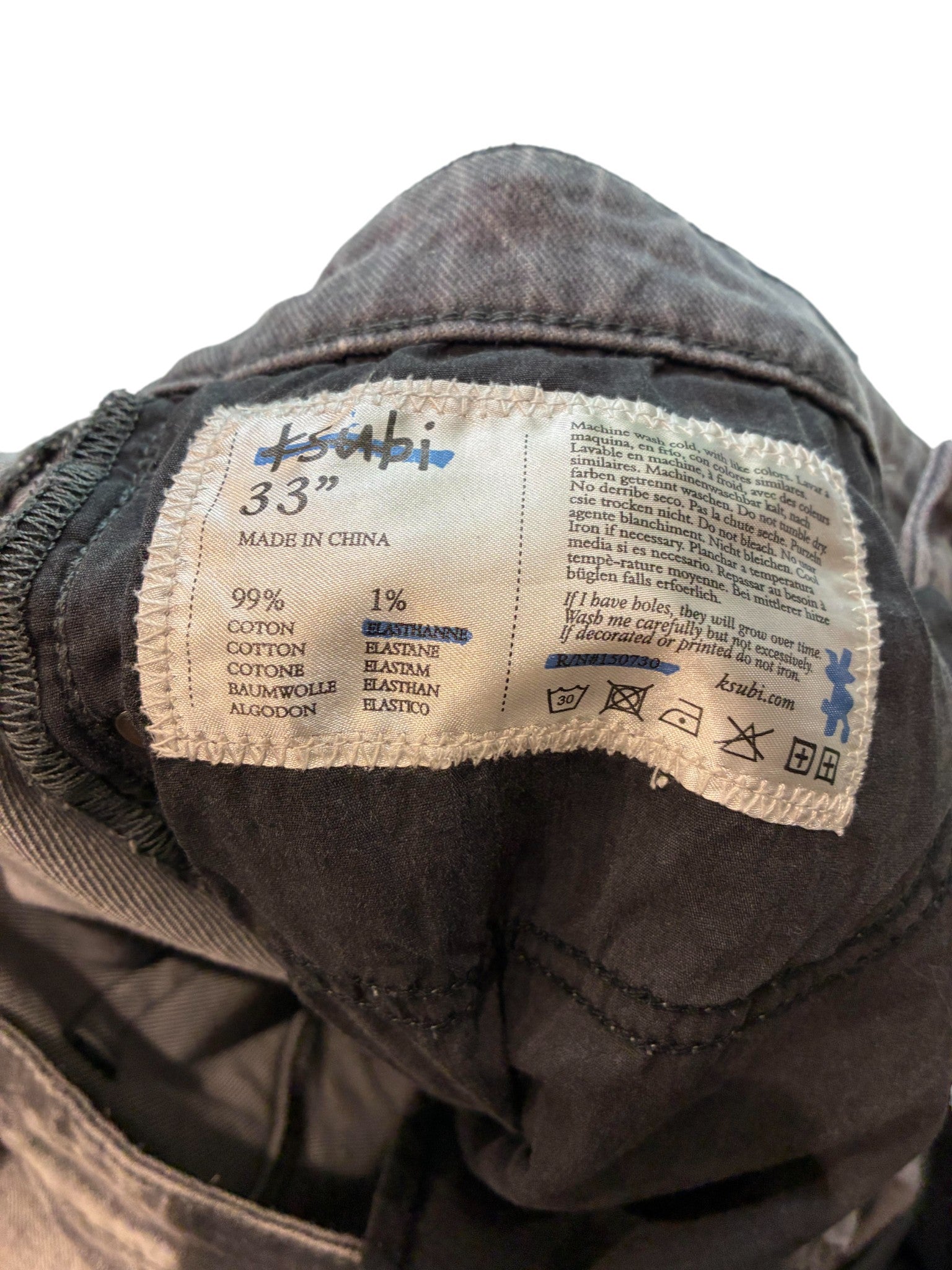 Ksubi Ripped Black Jeans
