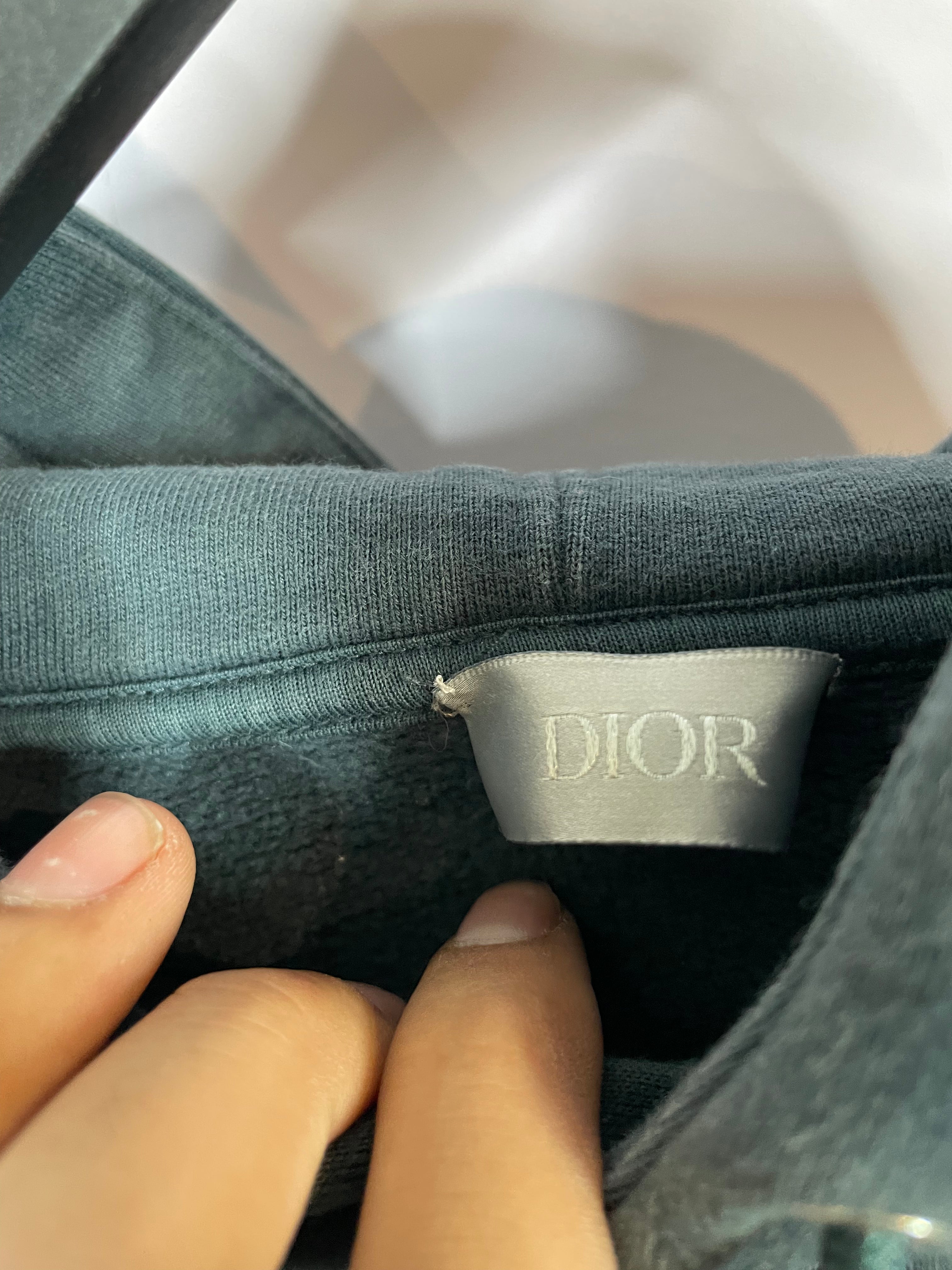 DIor CD Hoodie Blue Used Medium