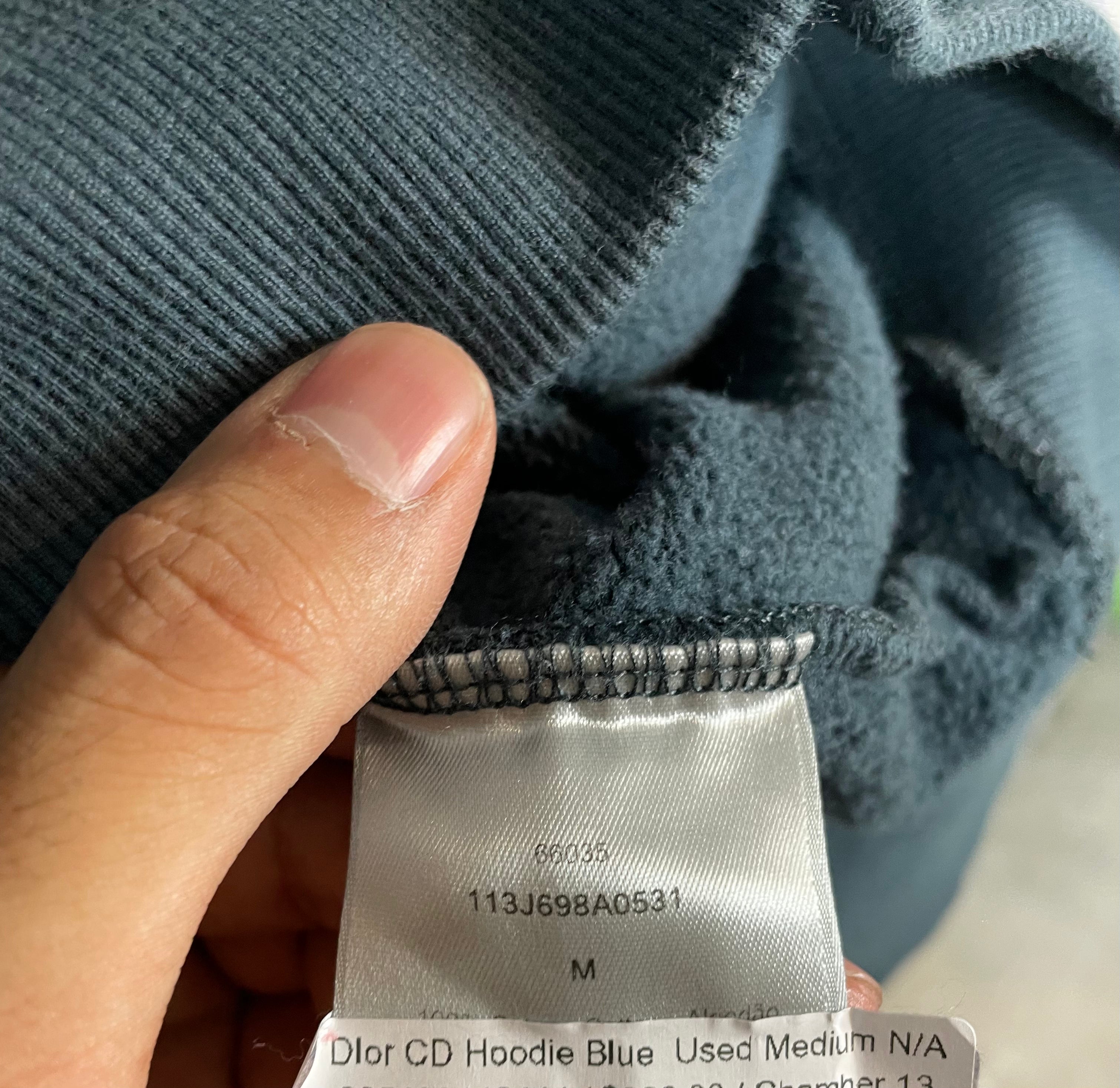 DIor CD Hoodie Blue Used Medium