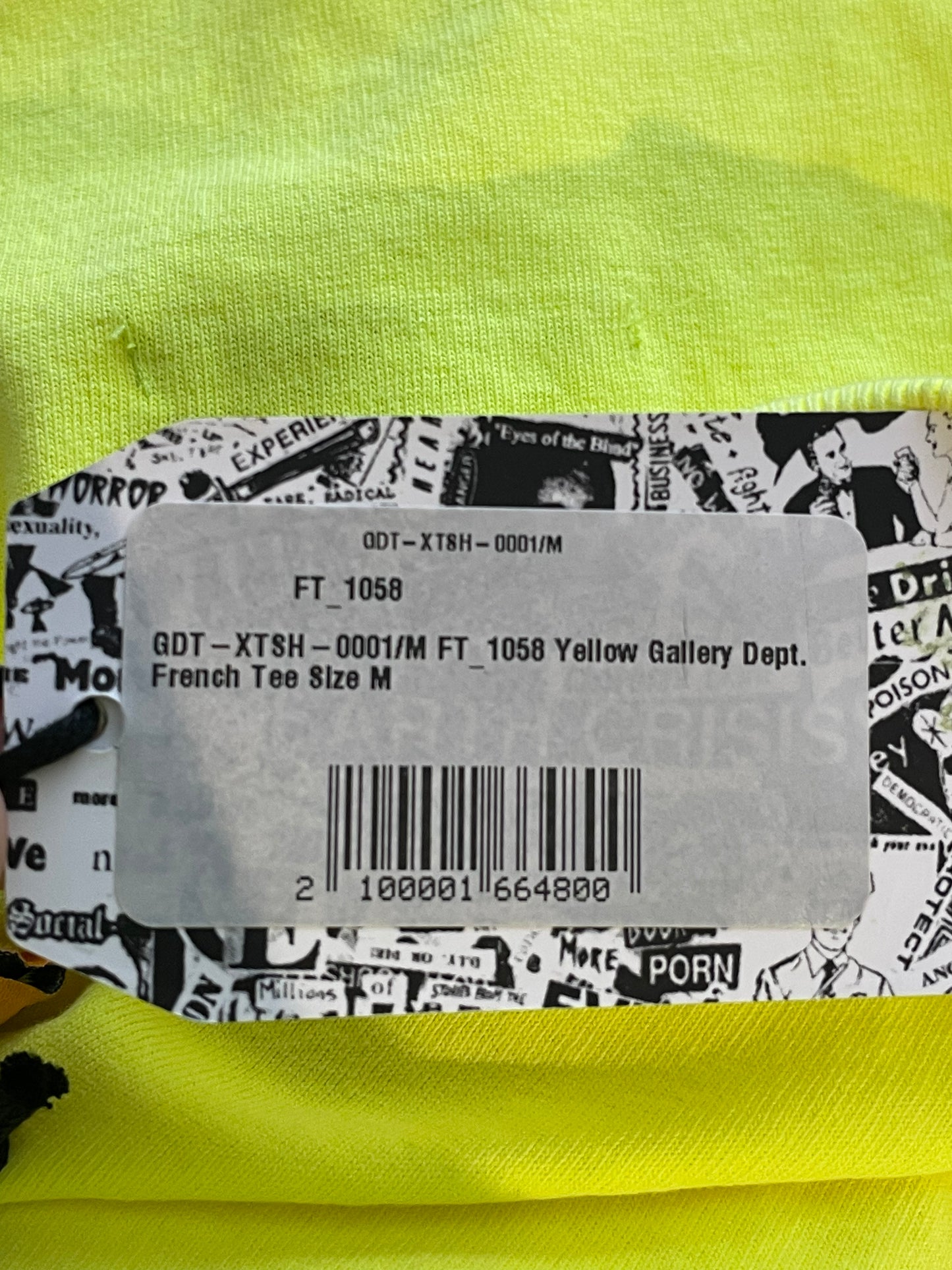 Gallery Dept Souvenir Neon Yellow Tee